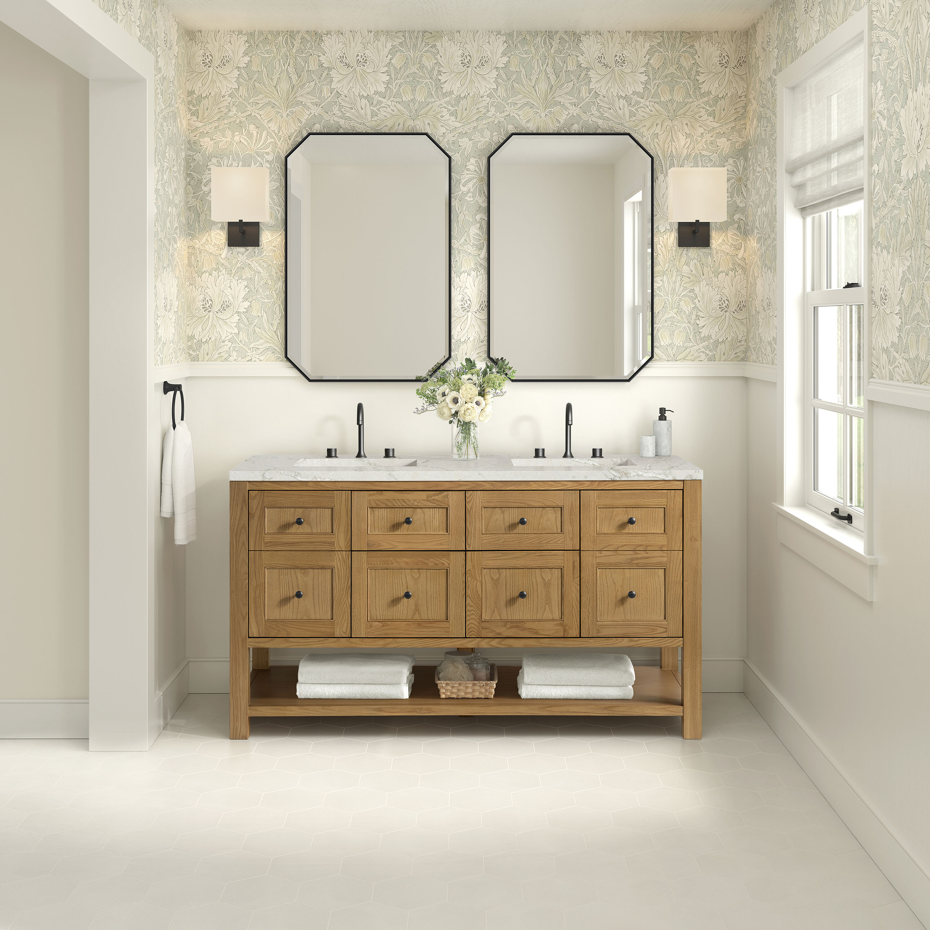 James Martin Vanities 330-V60D-LNO-3VSL Bath-Vanity-Combo - View #2