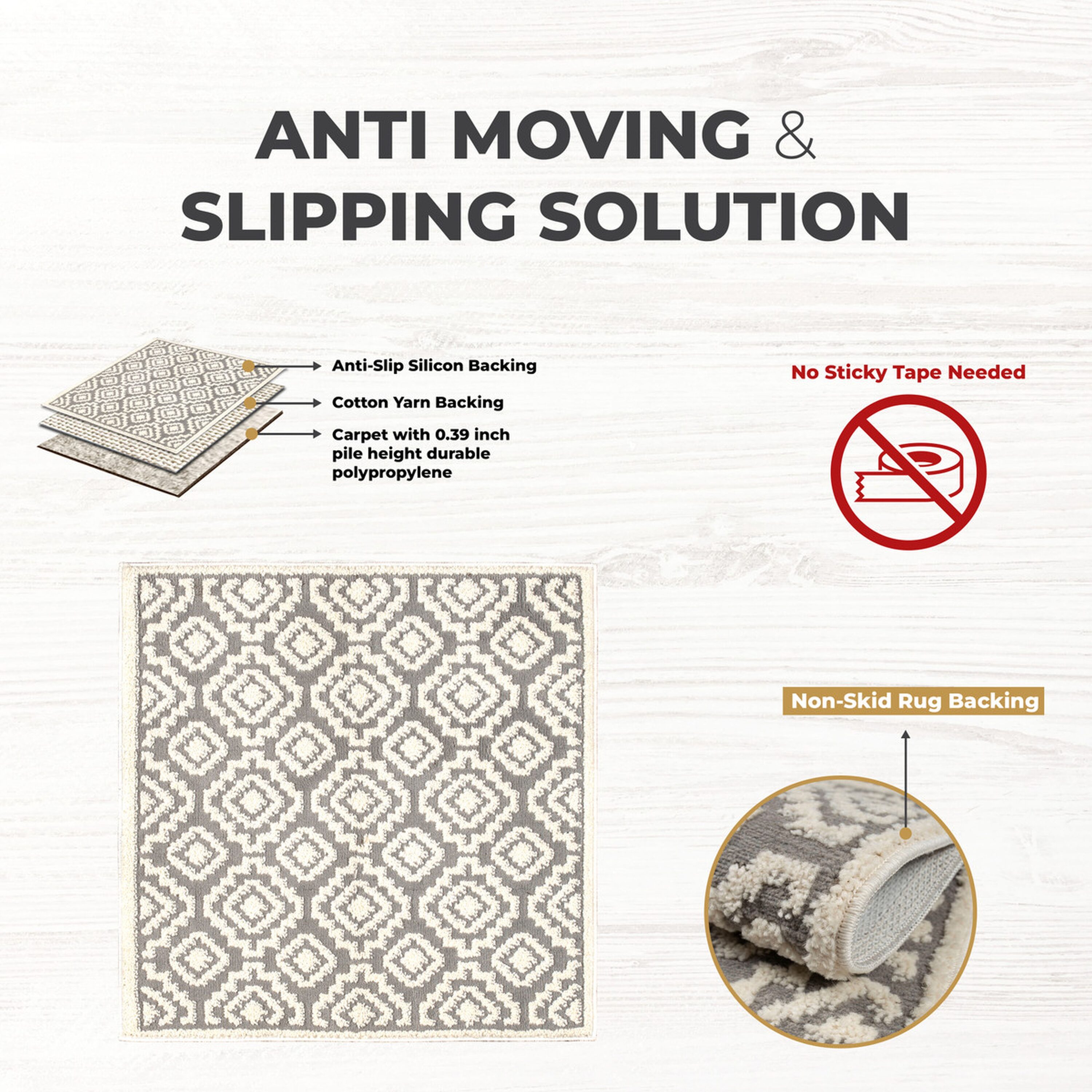 Modern Absorbent Bathroom Living Room Floor Doormat Rubber Non-slip Bottom  Rug