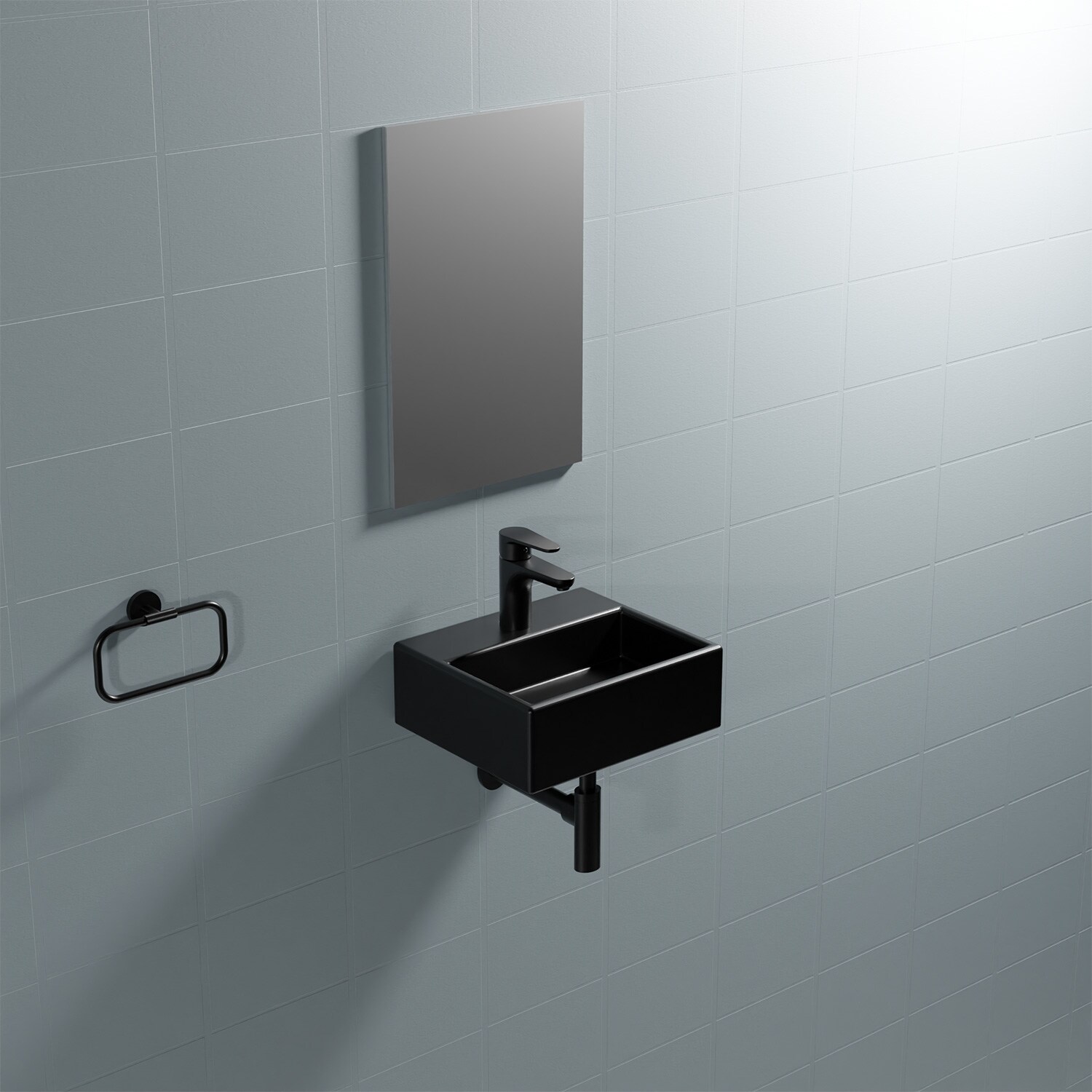 WS Bath Collections QUATTRO 30.03 BG Bath-Sink - View #5