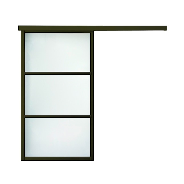 ReliaBilt 9851 Series 42-in x 80-in Java Prefinished Aluminum Single Barn Door (Hardware Included) ReliaBilt 9851 Series 42-in x 80-in Java Prefinished Aluminum Single Barn Door (Hardware Included)