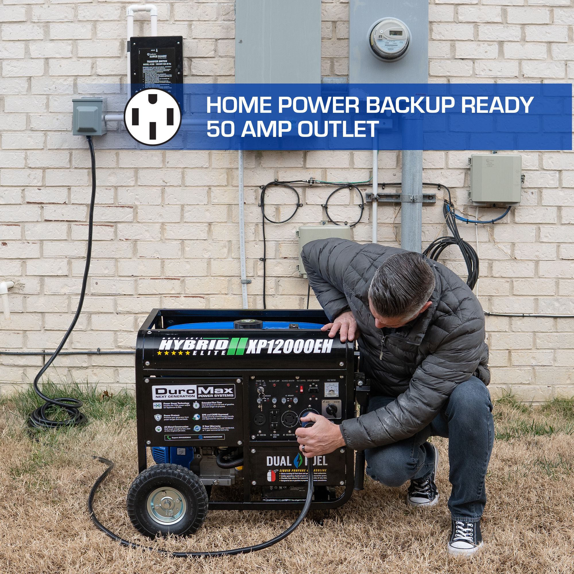 DuroMax XP12000EH Portable-Generators - View #7