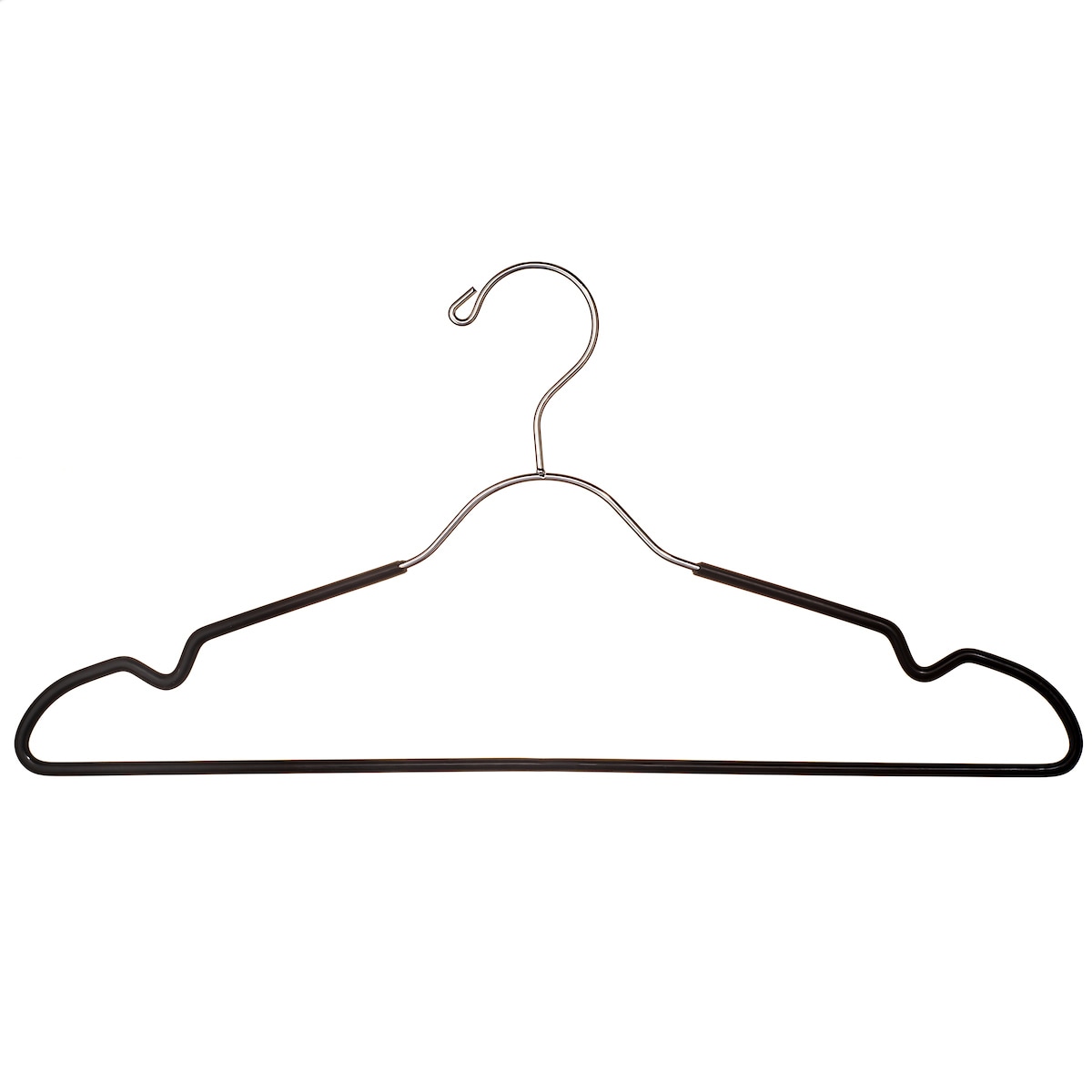 Metal Hangers - Metal Hanger - Chrome Hanger - Chrome Hangers -  Salespersons Hangers - Hangers - 14 Polished Chrome Hanger with Notches