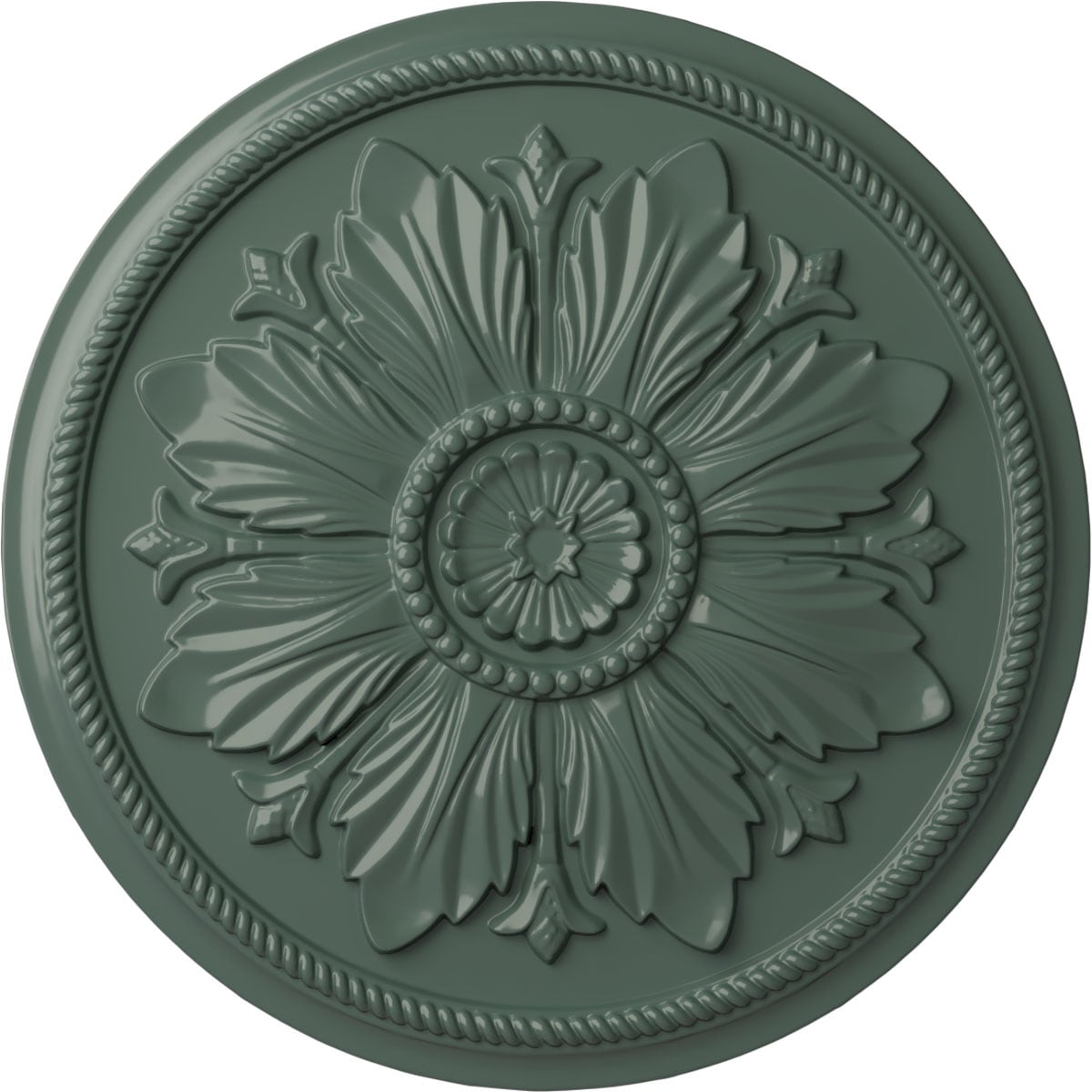 Ekena Millwork CM23KACBF Kaya 23.625-in W x 23.625-in L Painted Cloud Burst Polyurethane Whole Ceiling Medallion