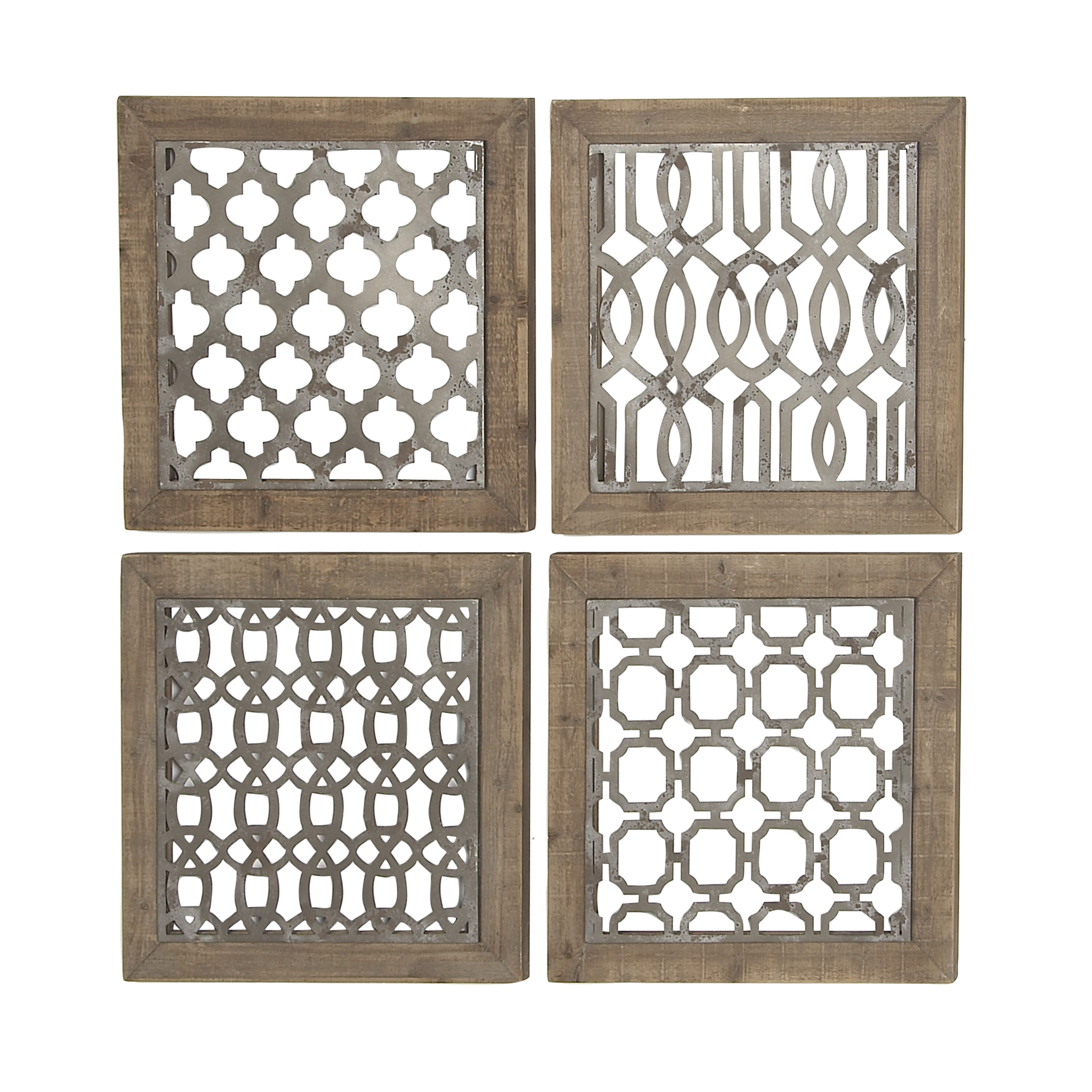 Image of Metal trellis with geometric pattern from Lowes