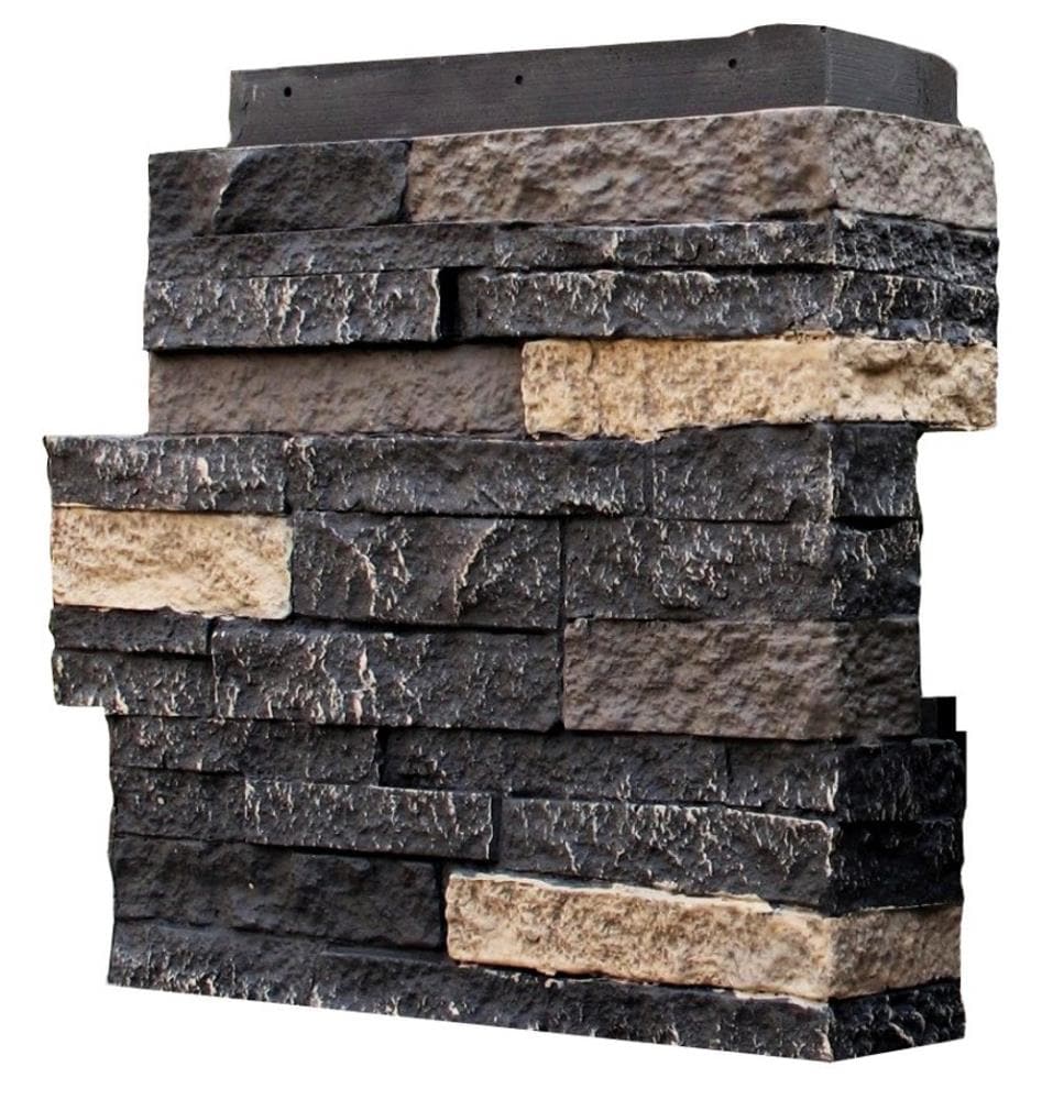 NextStone STS-OC-BC-4 Stacked stone 4 Linear feet Bedford charcoal Faux stone veneer