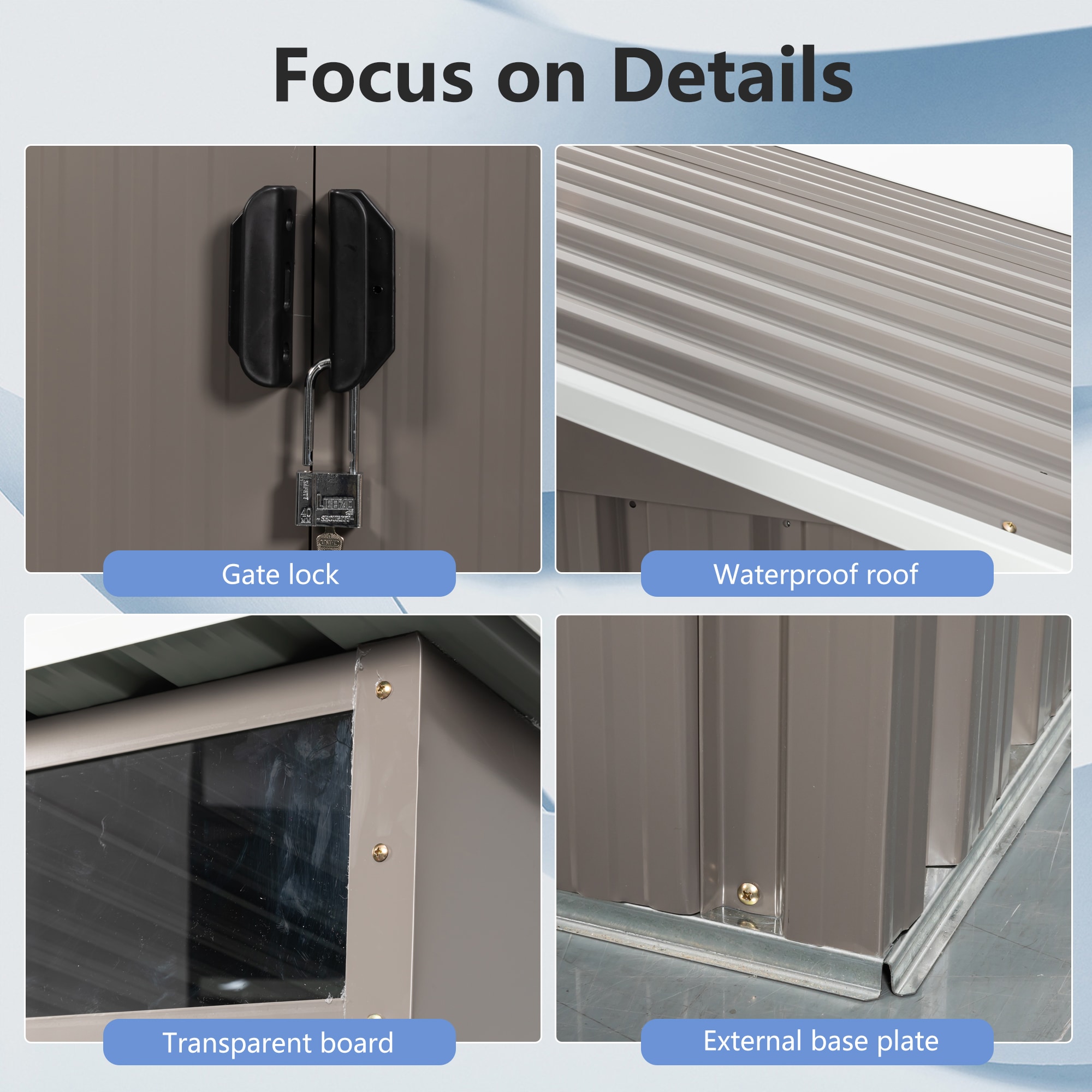 Mondawe MD-WWC57425 Metal-Storage-Buildings-Sheds - View #6