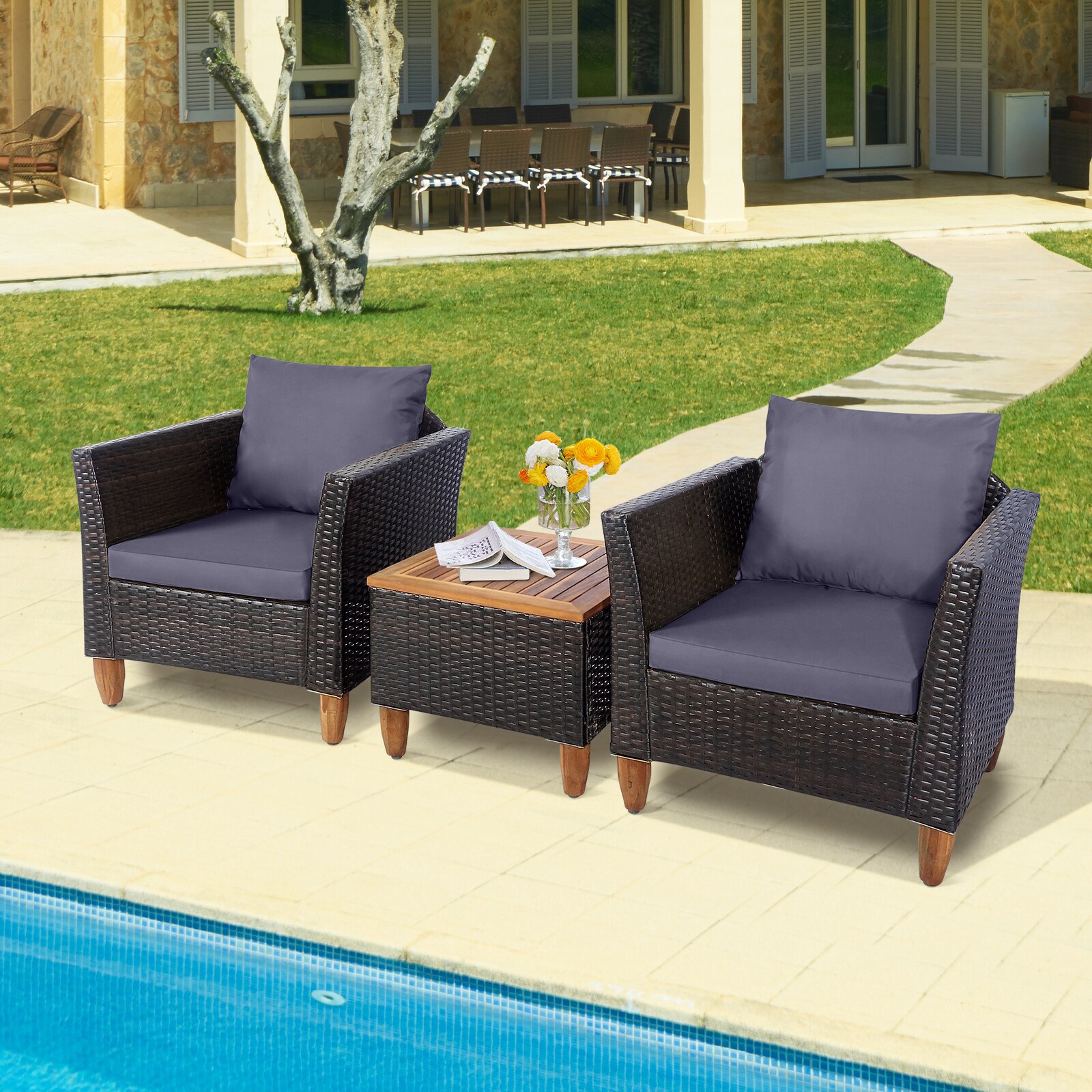 LIVIZA OUG71661GR Patio-Conversation-Sets - View #5
