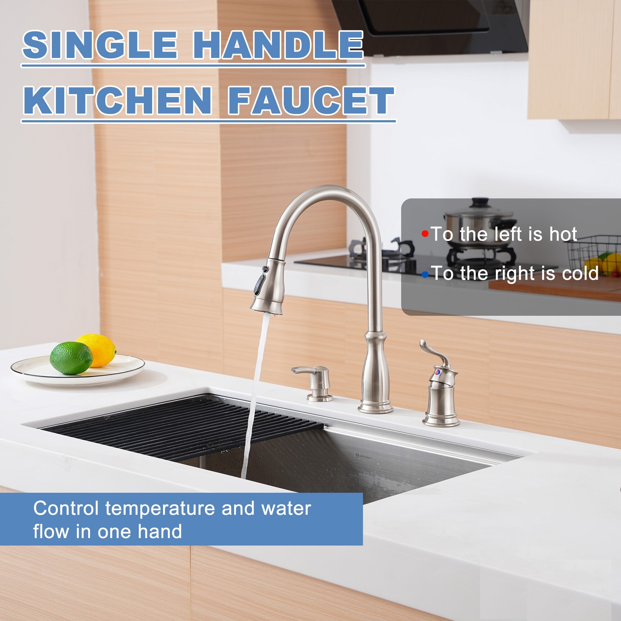 Mondawe OR-913LSF-DG Kitchen-Faucets - View #4