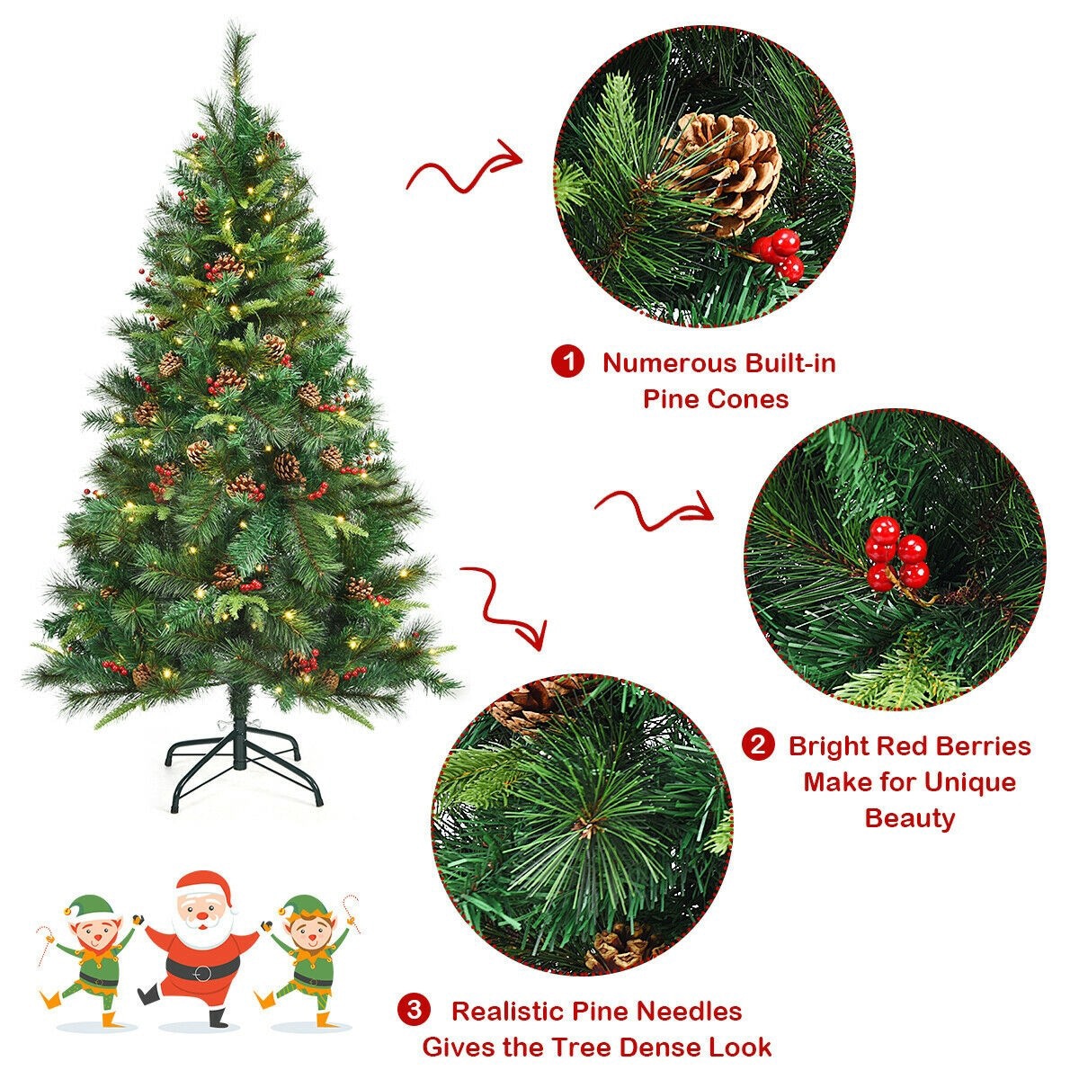 Forclover HYFW-TR812 Artificial-Christmas-Trees - View #6