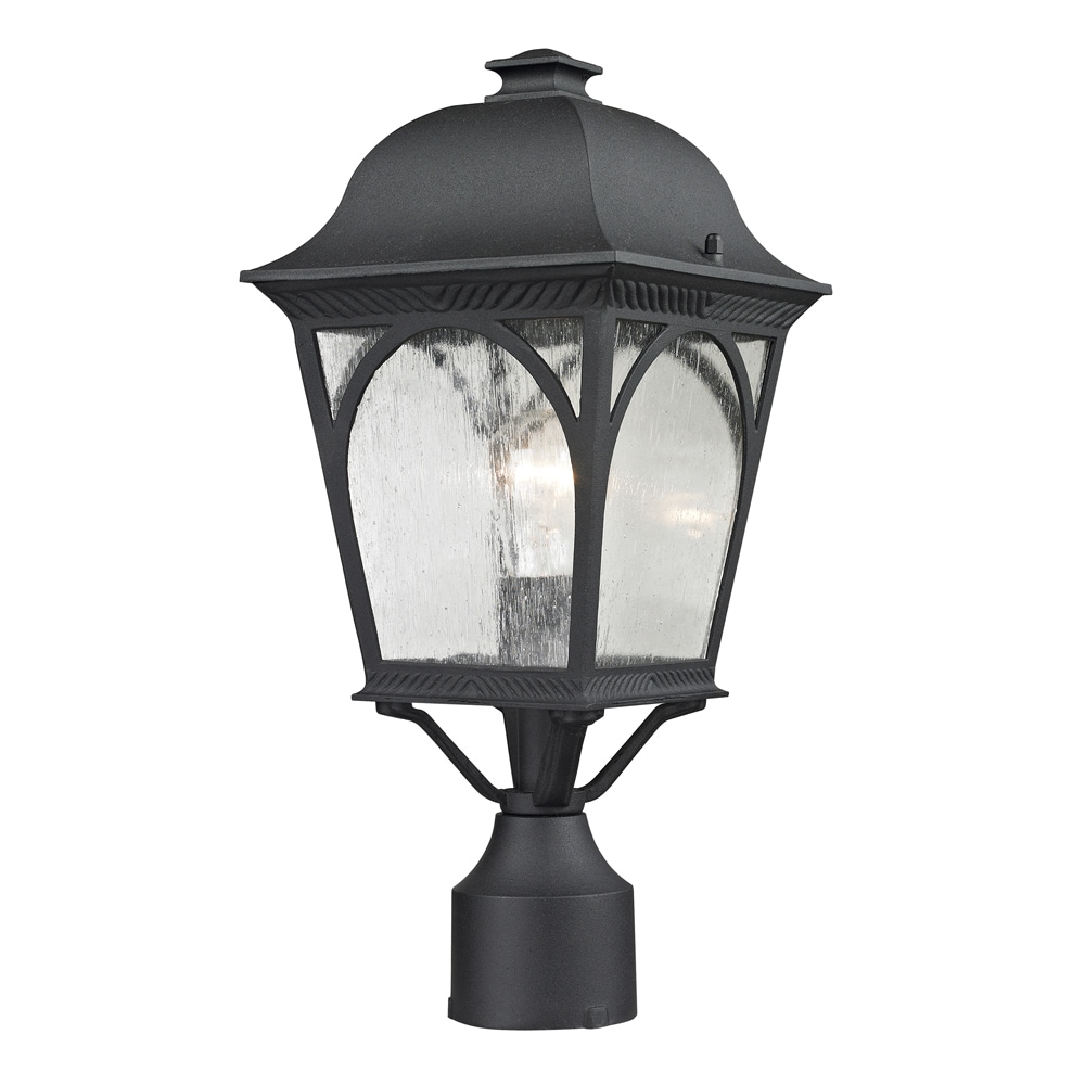 Westmore by ELK Lighting OD1038EP65 Albansville 13-in Matte Textured Black Traditional Outdoor Post Light