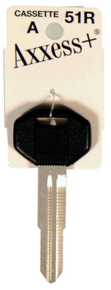 Hillman 89221 Black Car key blank Brass Automotive Key Blank