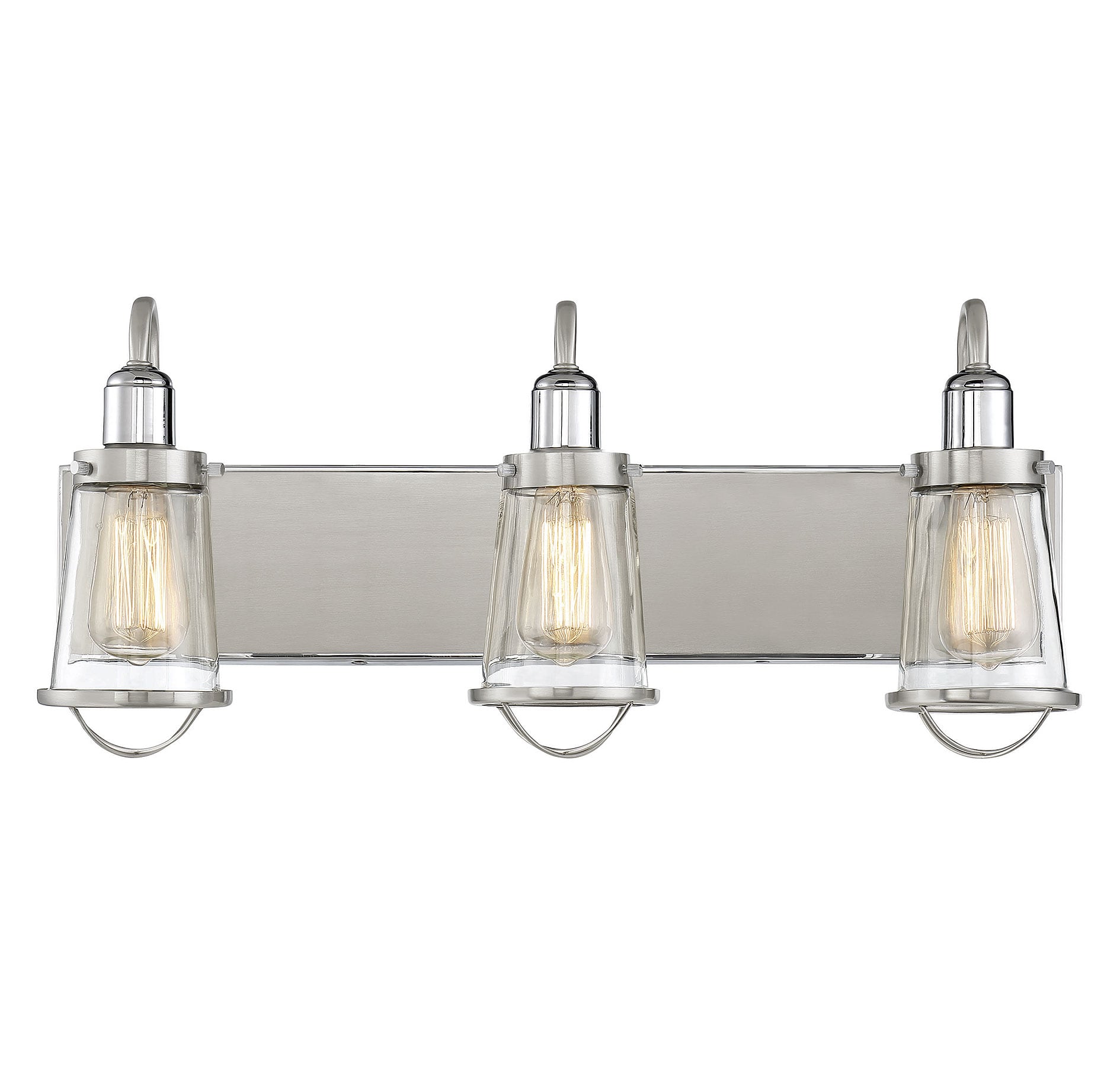 Savoy House 8-1780-3-111 Lansing 24-in 3 -Light Polished Nickel Modern/contemporary Vanity light