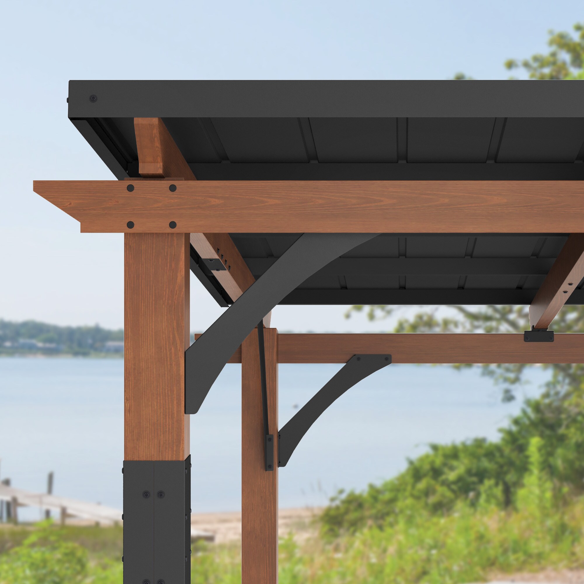 Yurevna QDL-BR-4 Wood-Resin-Gazebos - View #7