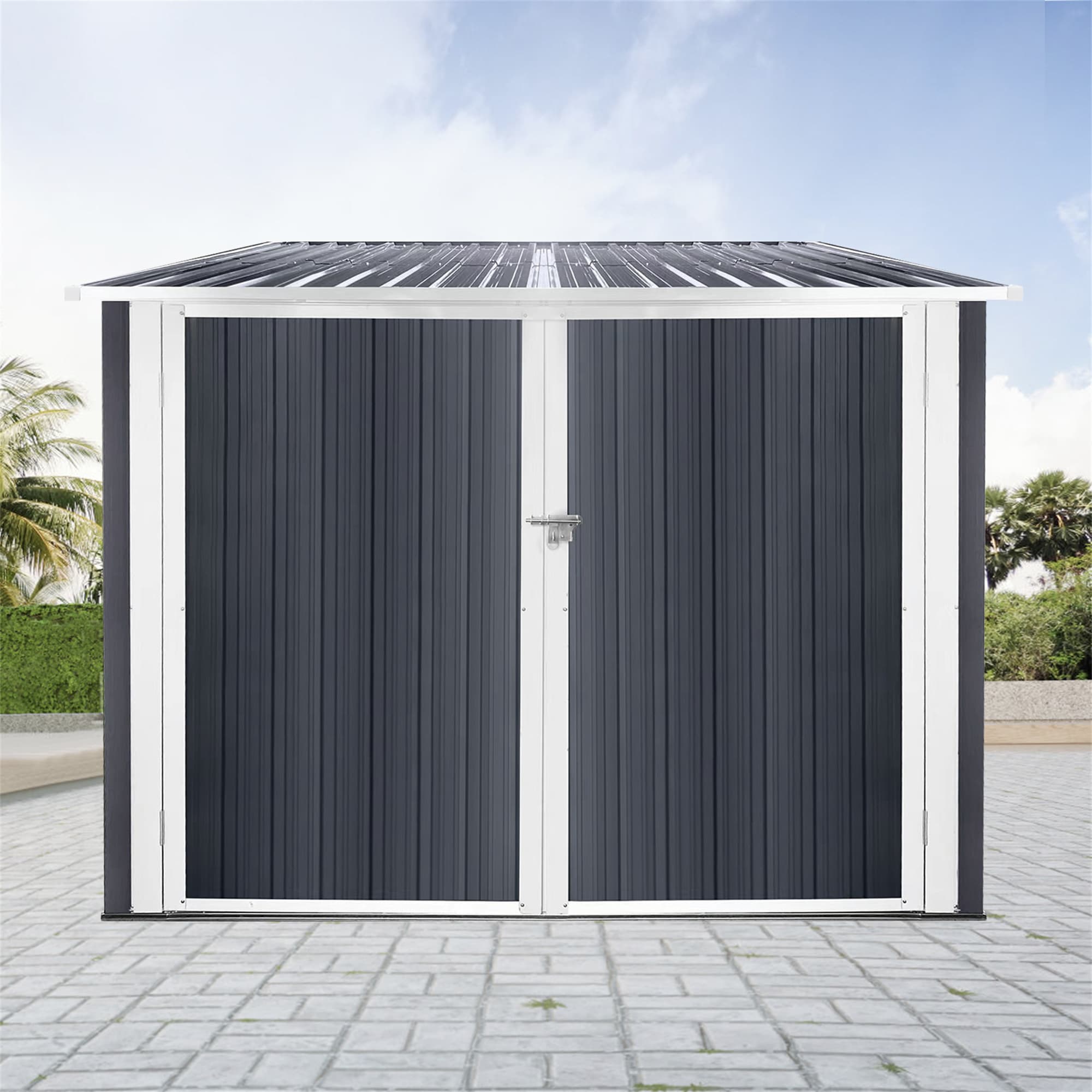BABOOM BOM-S00065-OR 6.4-Feet x 6.5-Feet Galvanized steel Storage Shed
