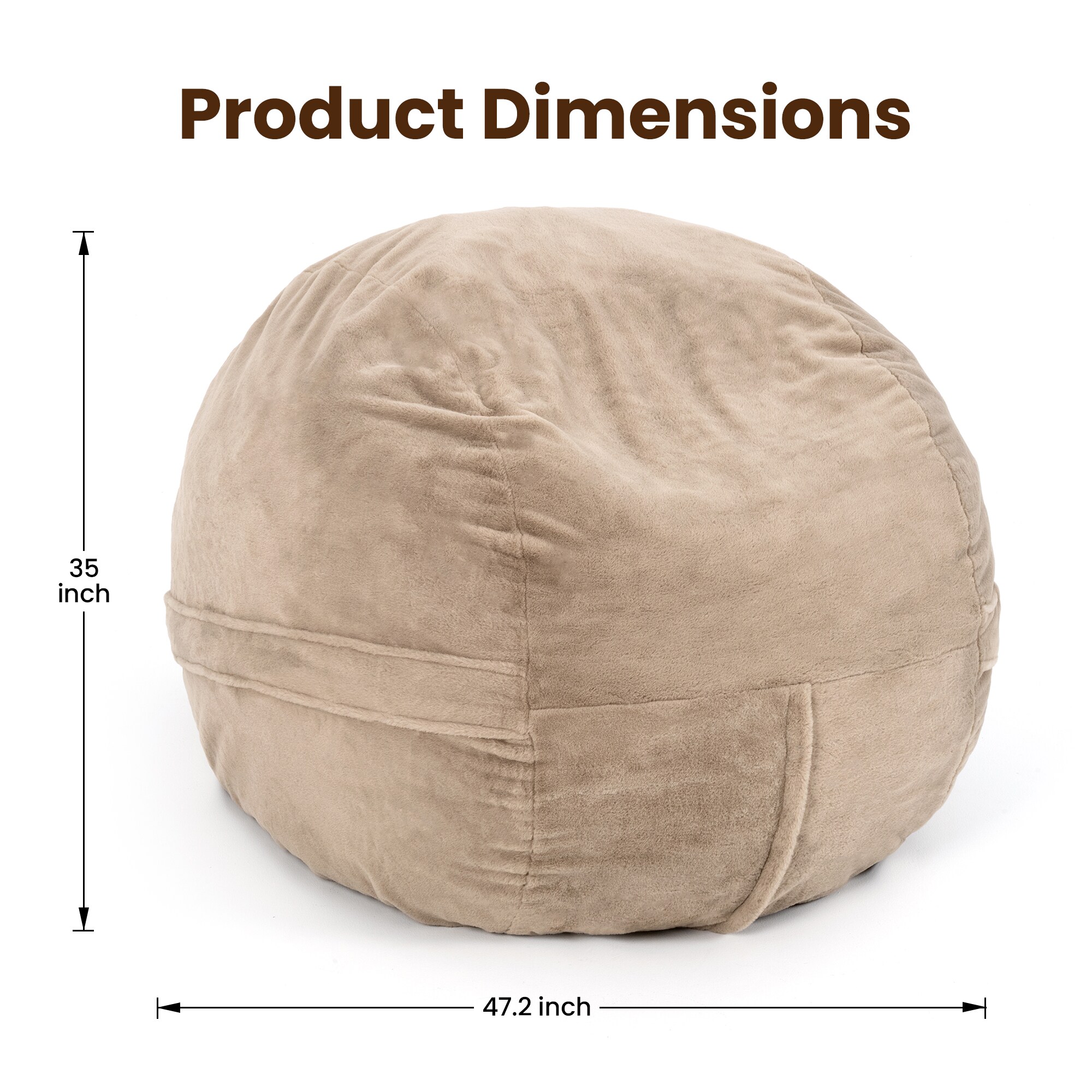 PamaPic BBC-YX-B-ML1 Bean-Bag-Chairs - View #7