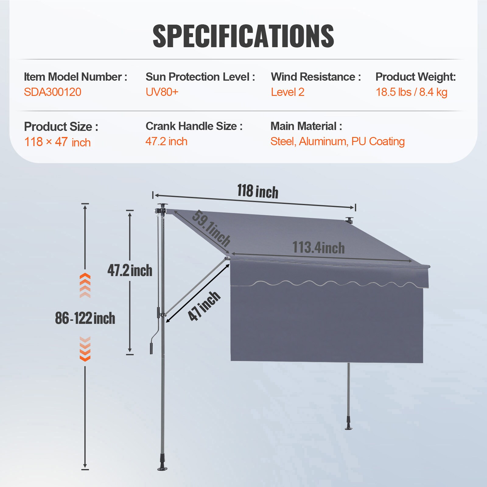 VEVOR SCSSSZYPHSLZ02070V0 Gazebo-Parts-Accessories - View #7