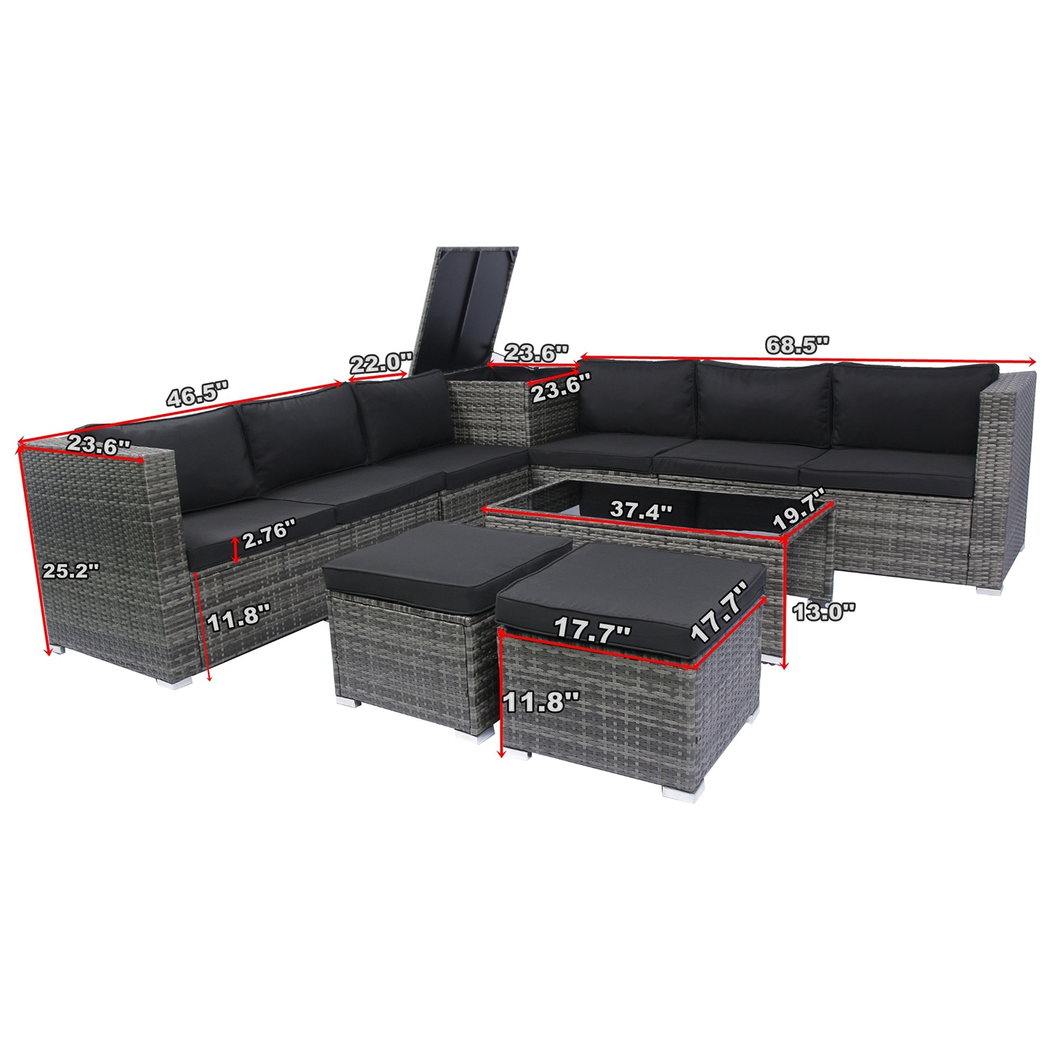 Bybafun YB0600019 Patio-Sofas-Daybeds - View #12
