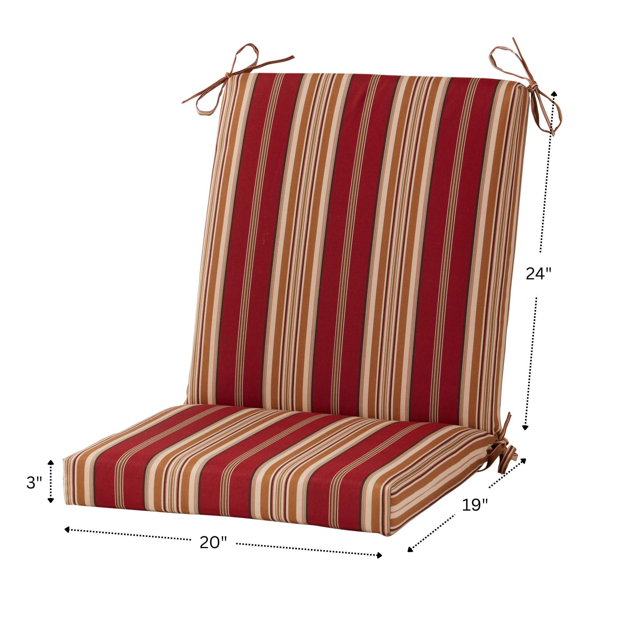 Greendale Home Fashions OP1900-ROMASTRIPE Patio-Furniture-Cushions - View #6