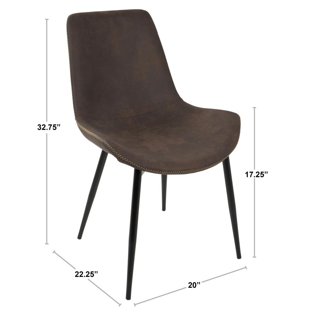 LumiSource DC-DUKZ BK+E2 Dining-Chairs - View #9
