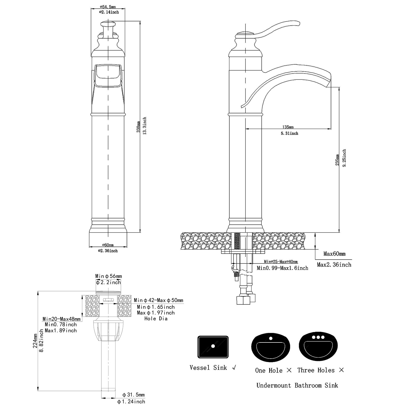 BWE A-96137H-ORB-2 Lavatory-Faucets - View #9