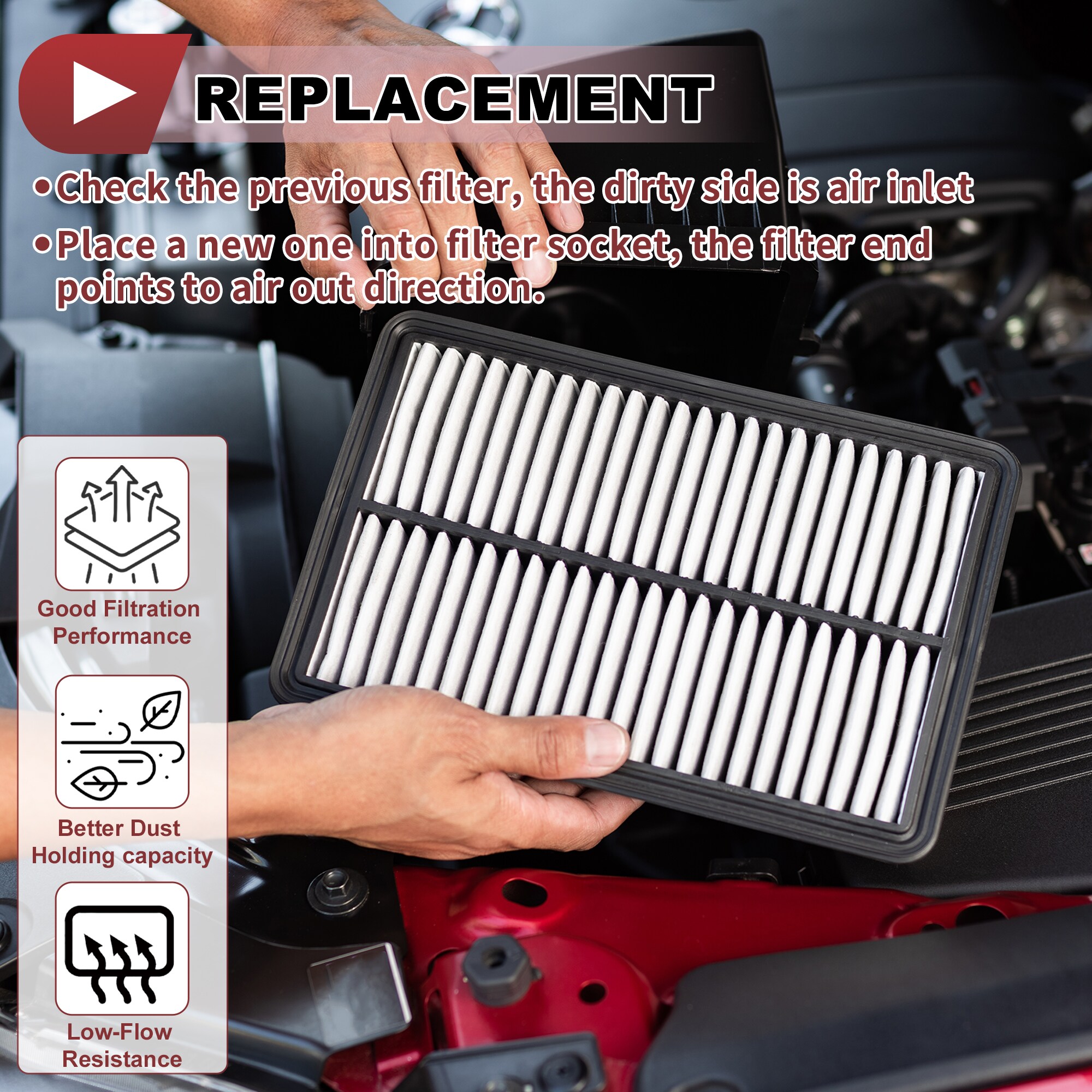 Unique Bargains S25121001UX8588 Air-Filters - View #7