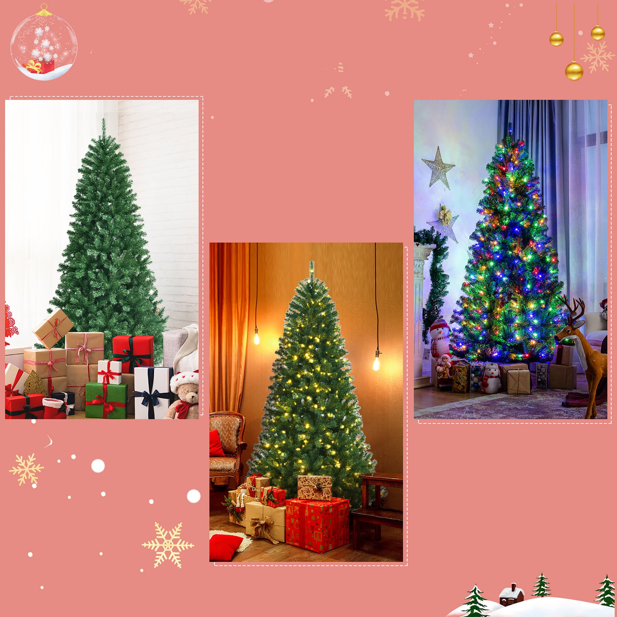 Costway CM23526US Artificial-Christmas-Trees - View #4