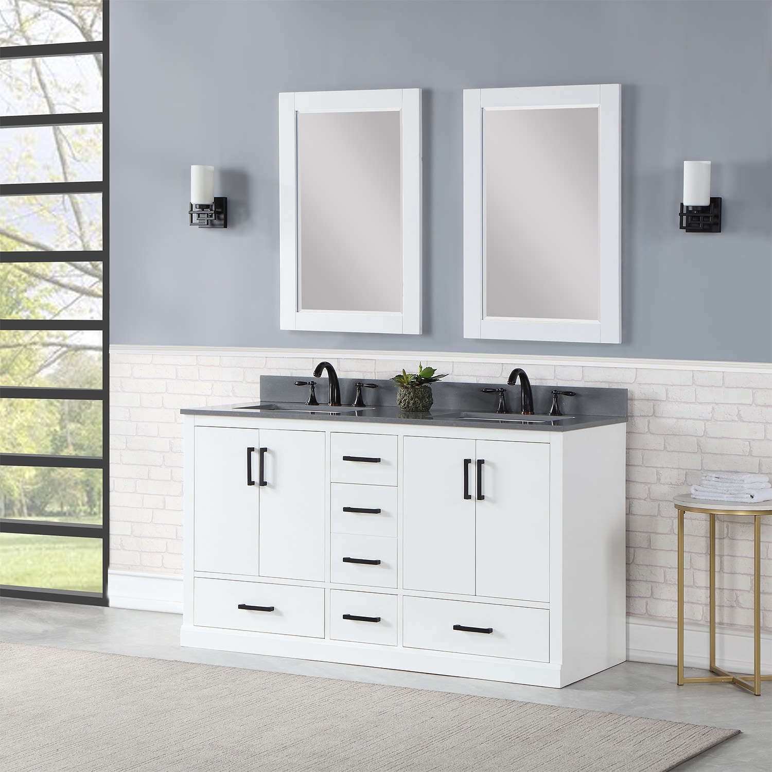 Altair 544060-WH-CG Bath-Vanity-Combo - View #6