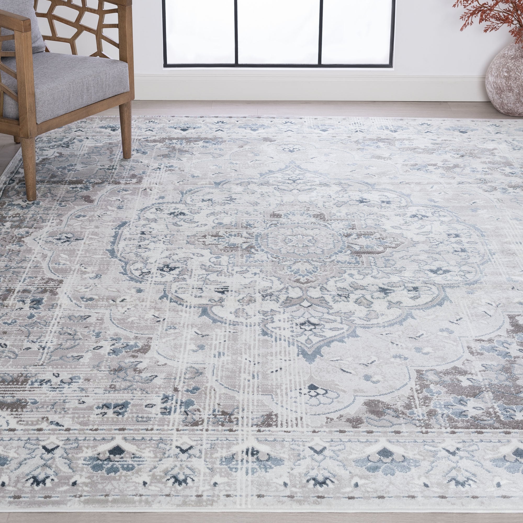 Tayse NEX1300 9X12 Nexus 9 x 12 (ft) Loomed Polypropylene Gray Rectangular Indoor Area rug