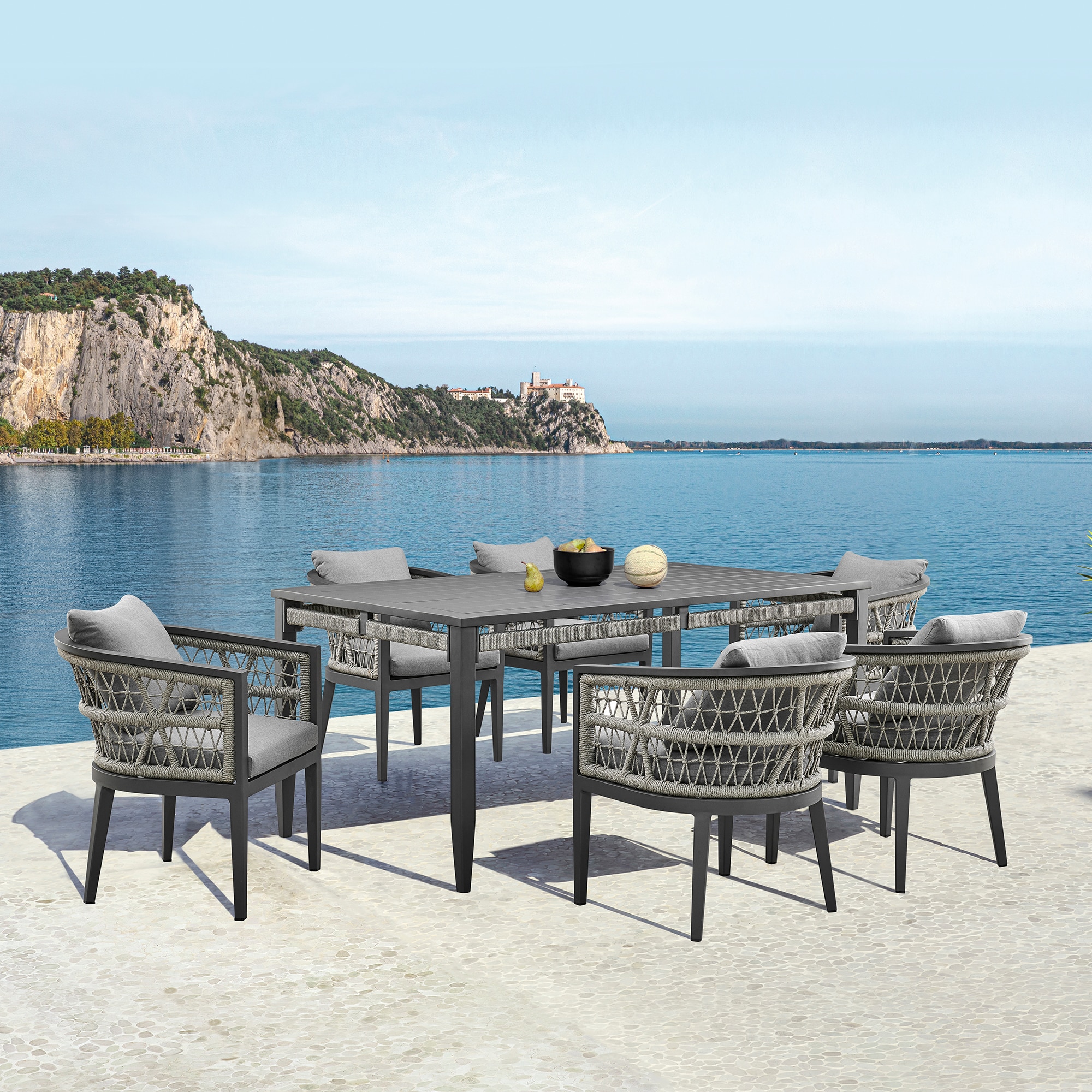 Armen Living SETODZE7GRY Patio-Dining-Sets - View #9