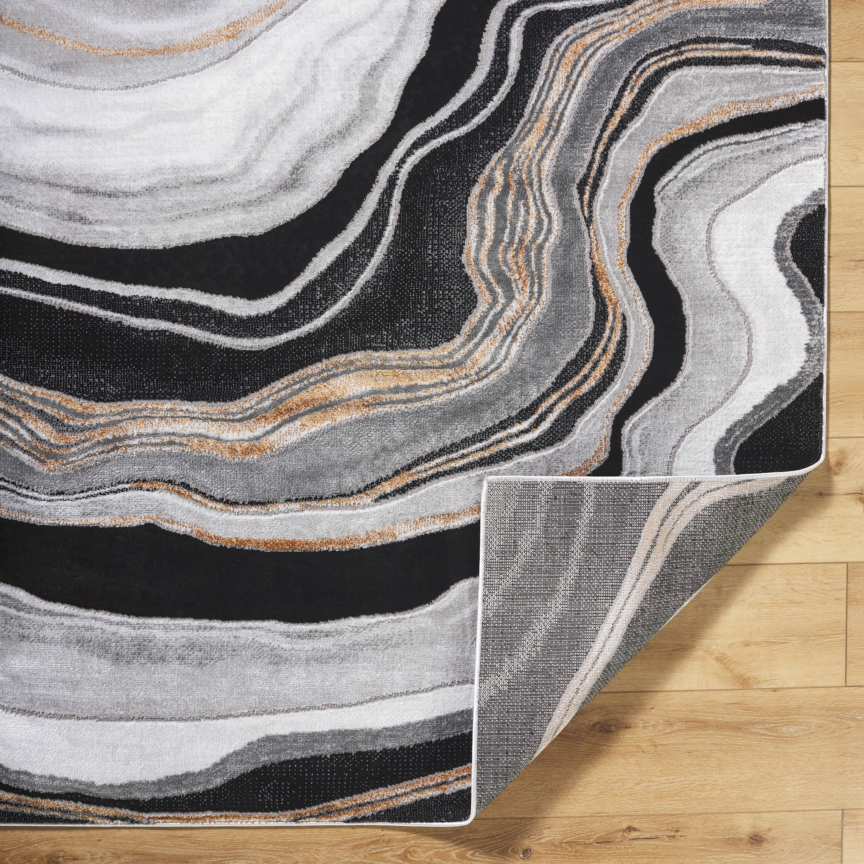 Origin 21 Endless Space 9 X 12 (ft) Onyx Indoor Geode Area Rug 671224 ...