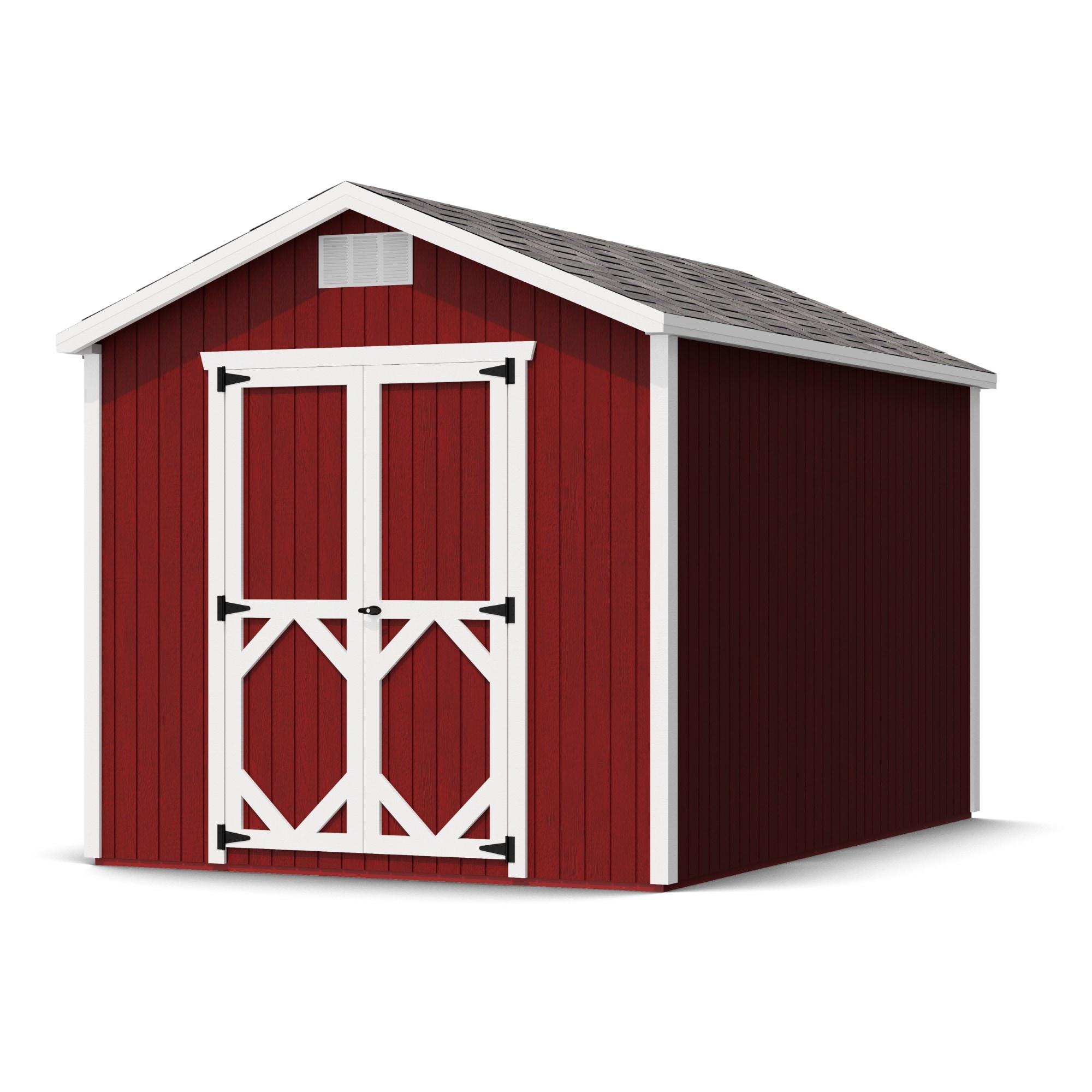 Little Cottage Co 8X12 CGS-PC Classic Gable 8-ft x 12-ft Gable Style Wood Outdoor Storage Shed with 2 Doors