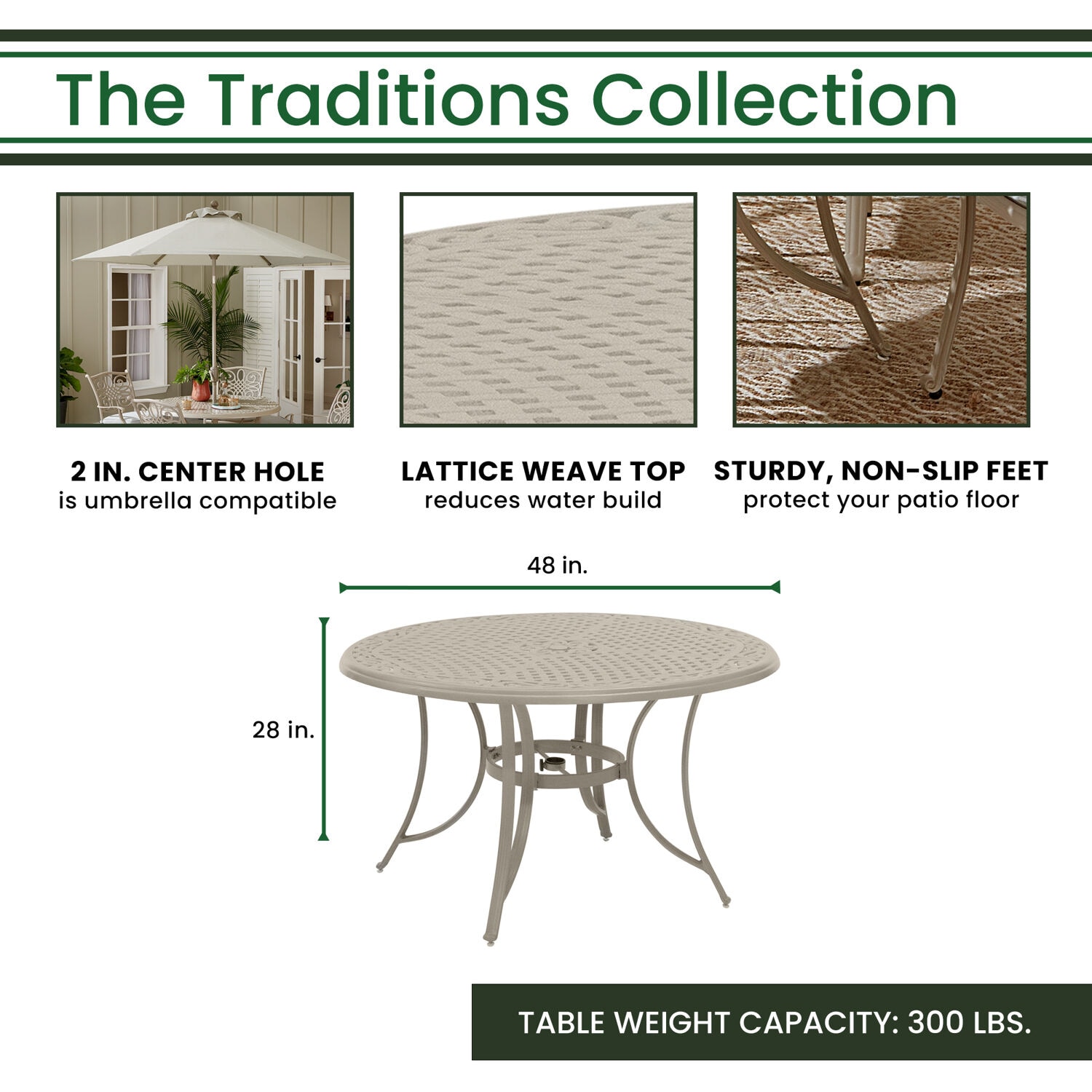 Hanover TRADDNS5PC-BE Patio-Dining-Sets - View #4