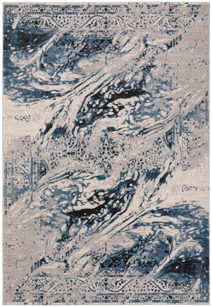 Addison Rugs ADA38SI5X7 Dayton 5 x 7 Silver Indoor Distressed/Overdyed Vintage Area Rug