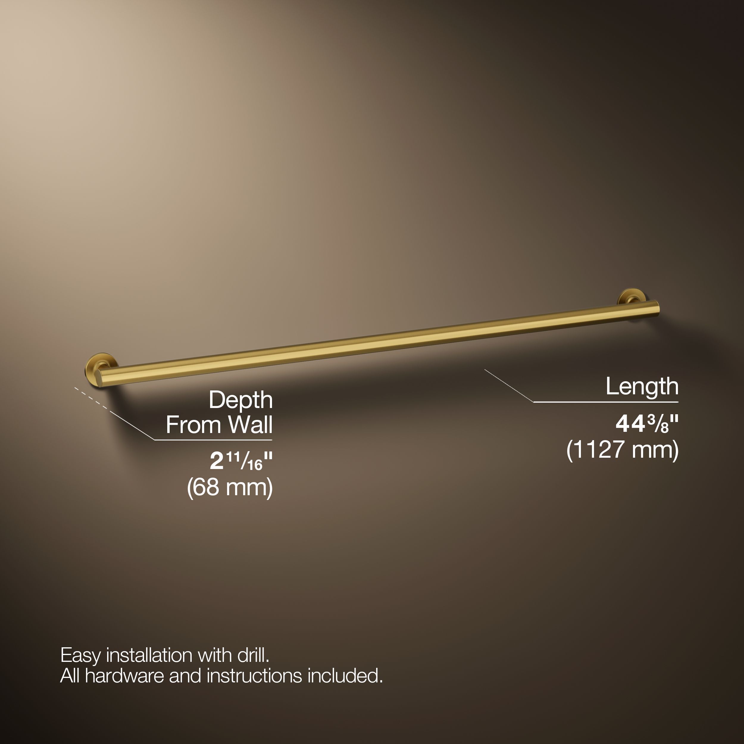 KOHLER K-11896-2MB Grab-Bars - View #4