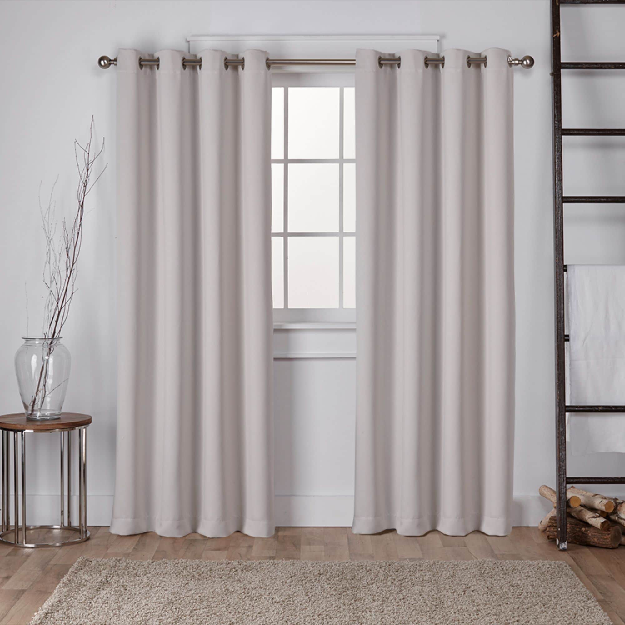 Exclusive Home EH7981-12 2-84G 84-Inches Silver Room darkening Interlined Grommet Curtain panel pair
