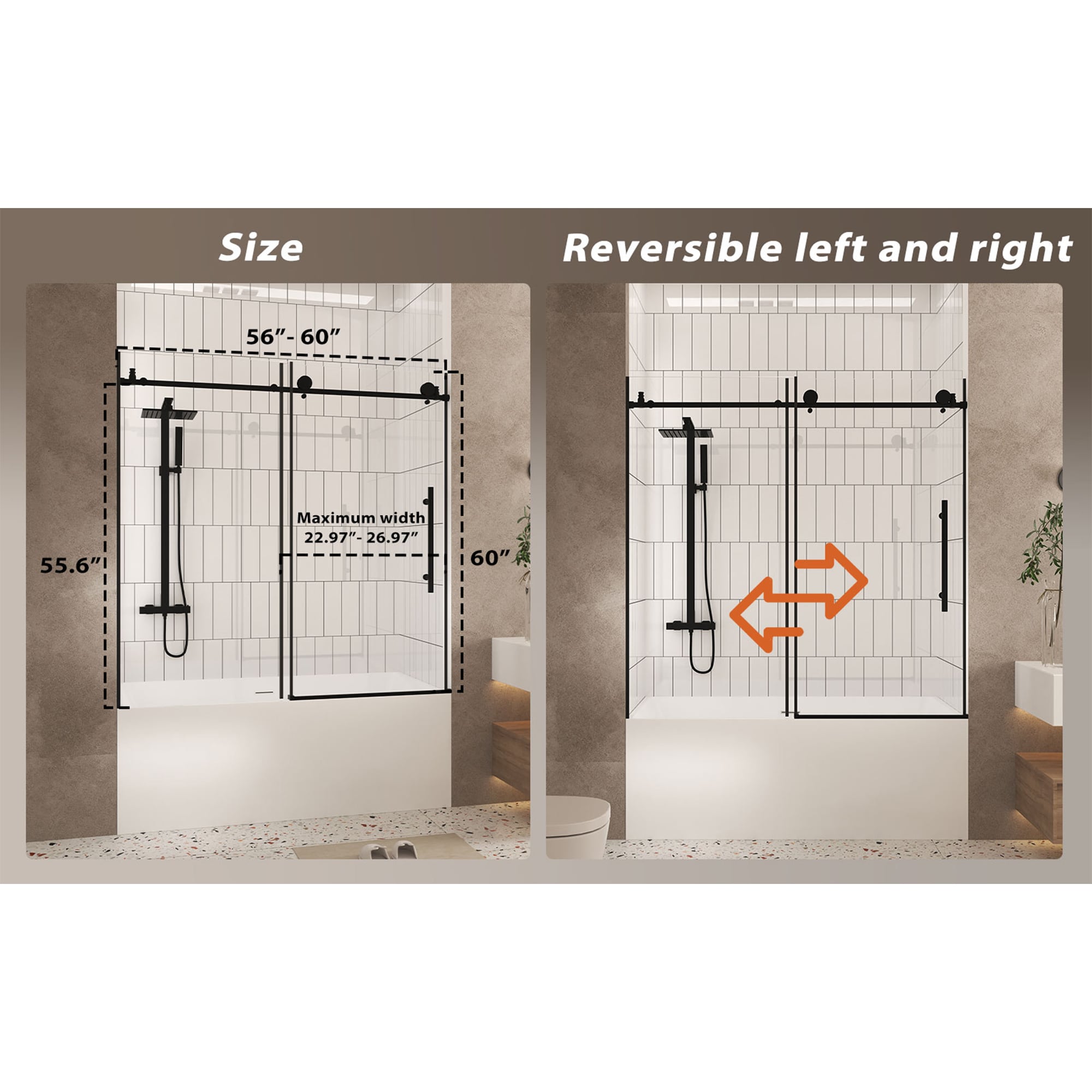 LIVIZA PF6060MB-75 Shower-Doors - View #11