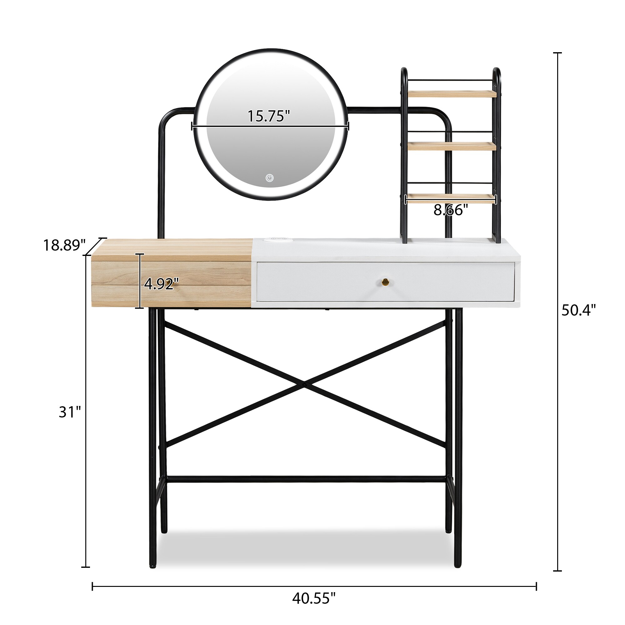 Siavonce XH9781K Bedroom-Vanities - View #3
