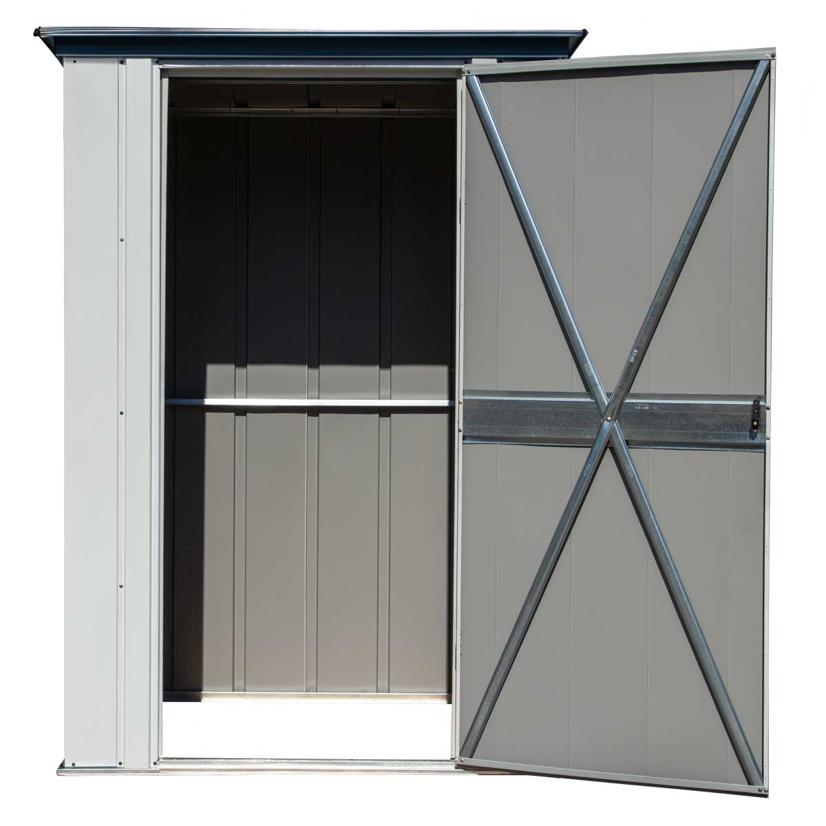 Arrow 4-ft x 3-ft Spacemaker Galvanized Steel Storage Shed in the Metal ...