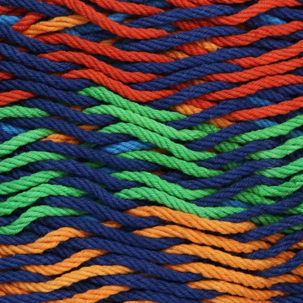 Handwoven Multicolor Mayan Family Hammock with Stand, 15 Feet