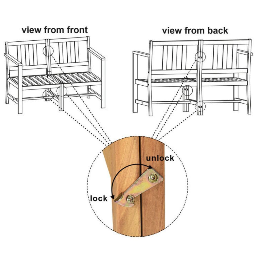AHIOU HOME ZAAHD-H239PUBH Patio-Conversation-Sets - View #7