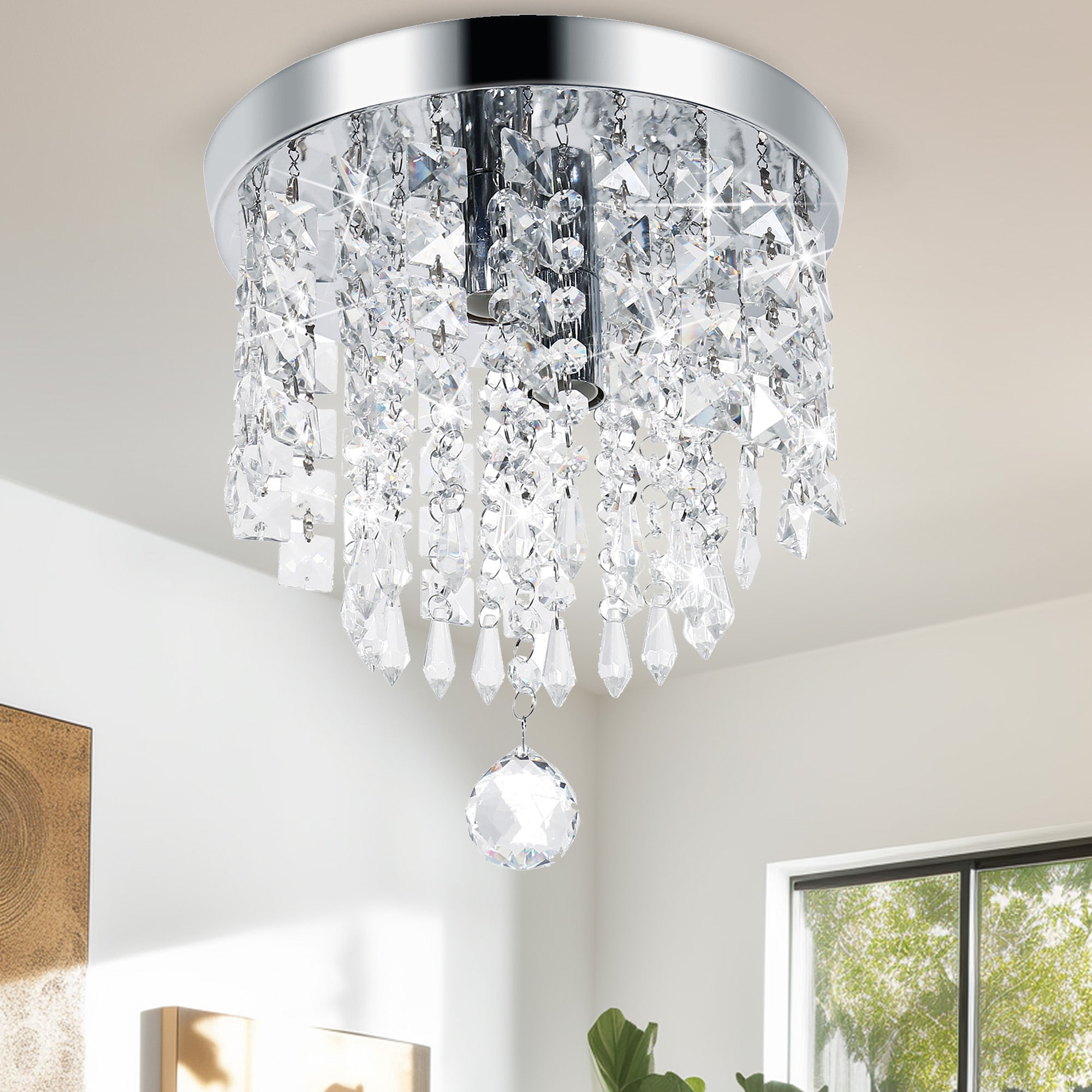 Low Ceiling Flush Mounted Pendant Lighting Solution Spread Out