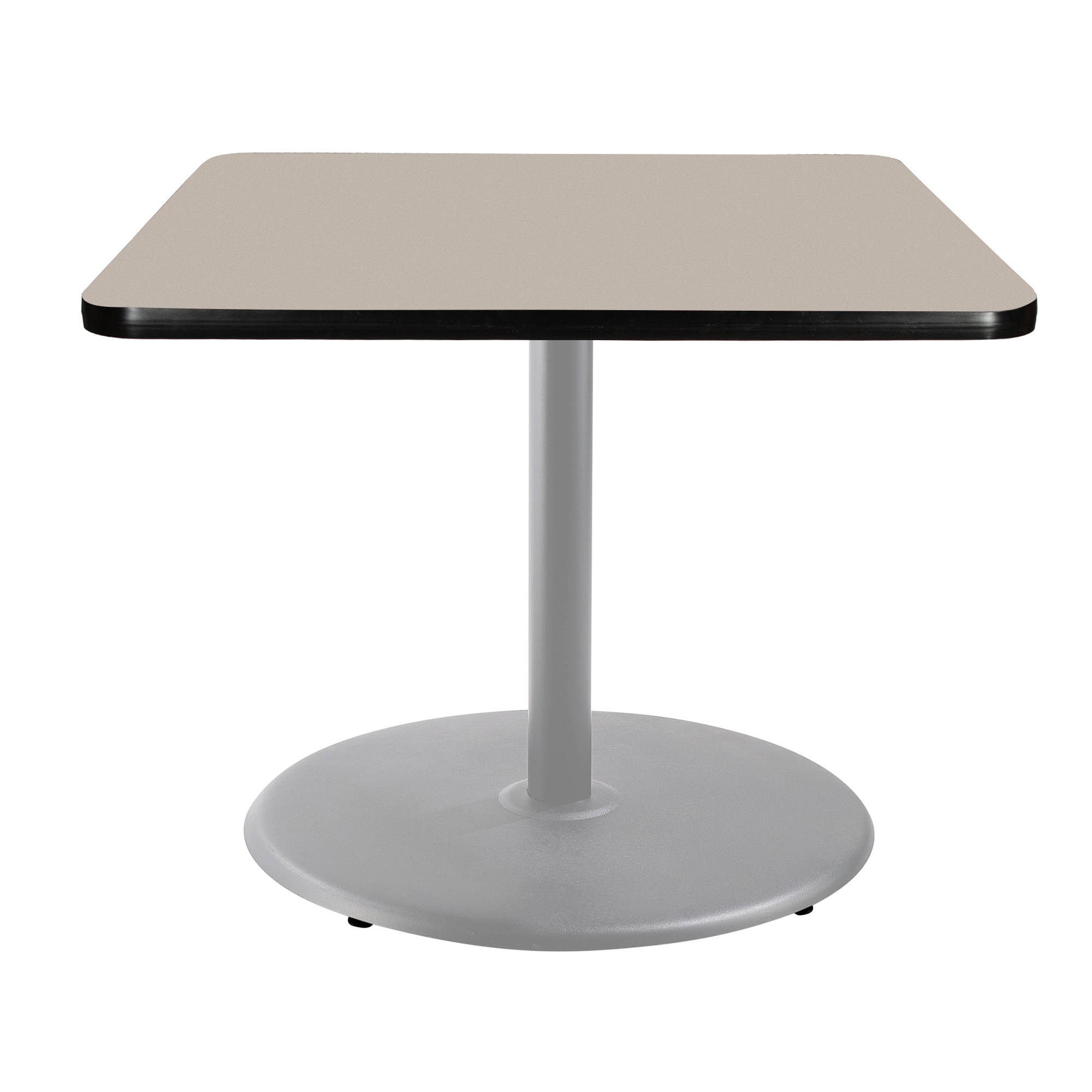 Hampden Furnishings HMDCGSQ36RDGY Bennet Grey Nebula Contemporary/Modern Dining Table, Wood with Grey Powder Coat Steel Pedestal Base 36-Inches L x 30-Inches H