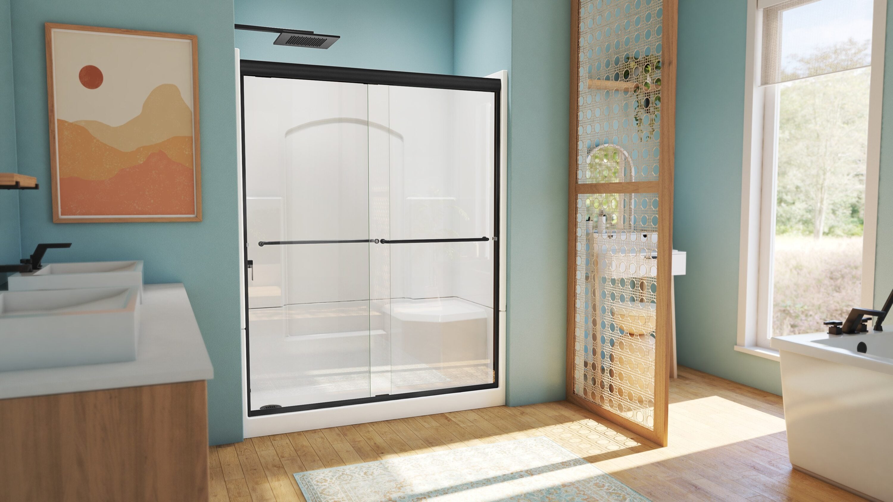 Laurel Mountain L3260SH1S4PRWM3 Alcove-Shower-Kit - View #4