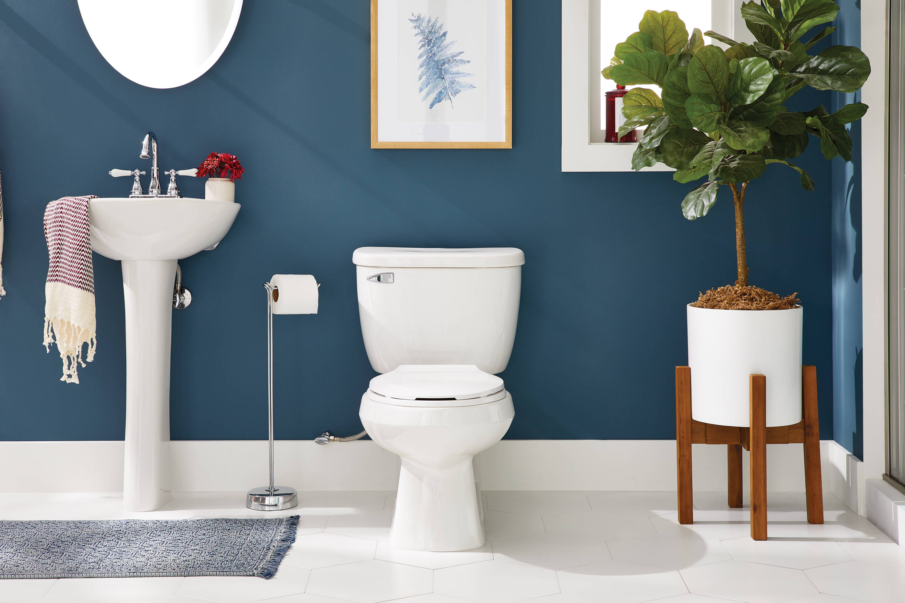 QuantumOne™ 1.0 Elongated Rear-Outlet Wall-Mount Toilet Combination