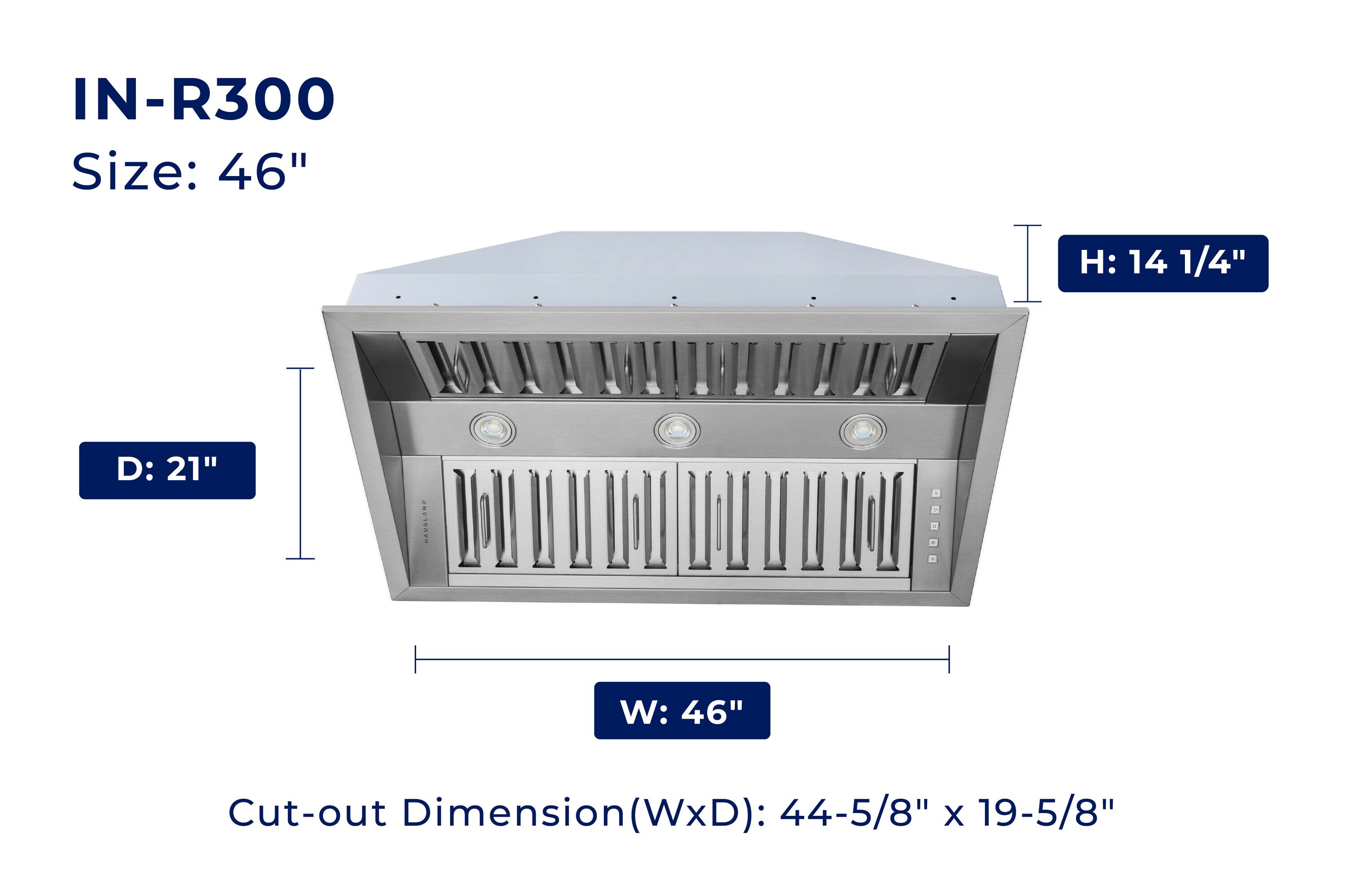 Hauslane IN-R300SS-46 Undercabinet-Range-Hoods - View #13