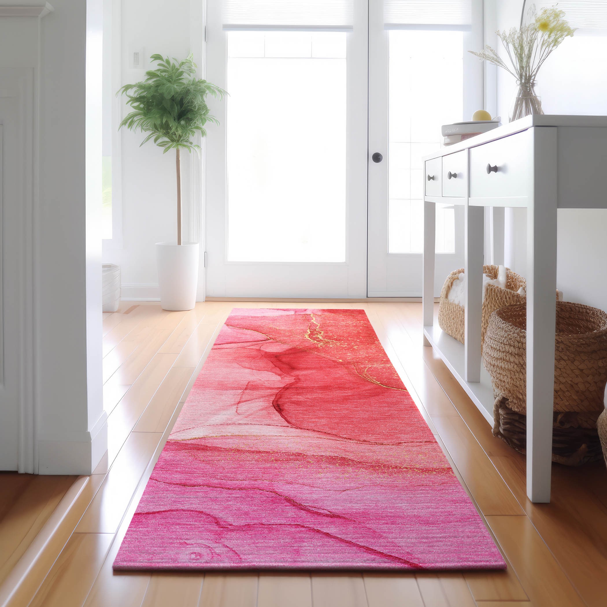 Addison Rugs AMF504NA20X30 Mayfield AMF504NA 2 x 3 (ft) Loomed Polyester Navy Rectangular Indoor Abstract Machine washable Area rug