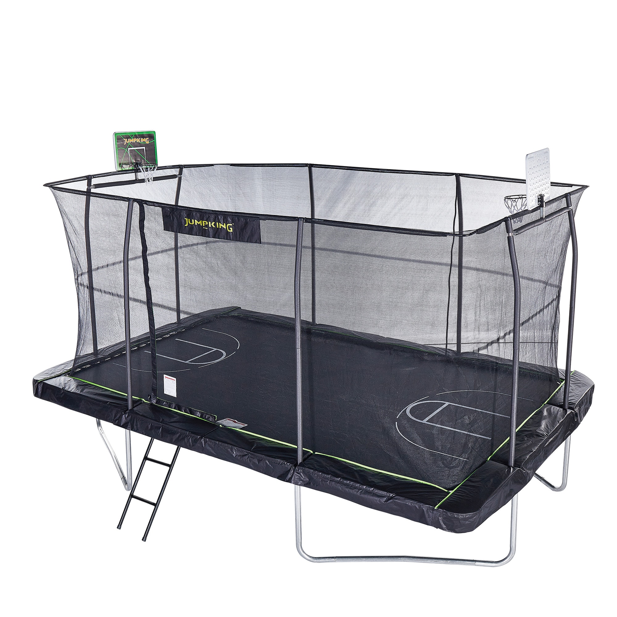 Jumpking JK1015RCBHC2 10-ft Rectangle Backyard in Black