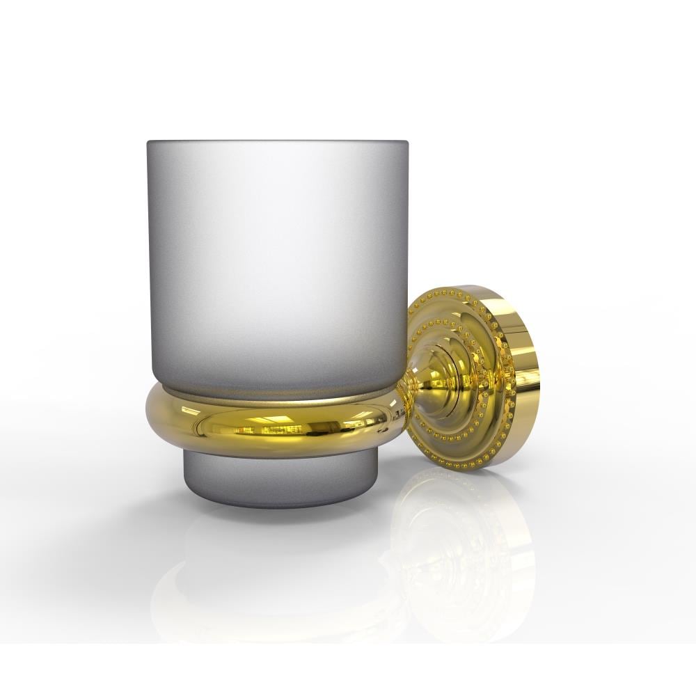 Allied Brass DT-66-PB Dottingham Polished Brass Brass Tumbler and toothbrush holder