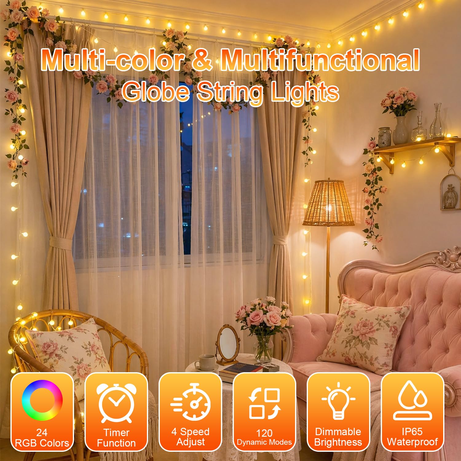 Phewnyzo LPW0821W1856 Christmas-String-Lights - View #2