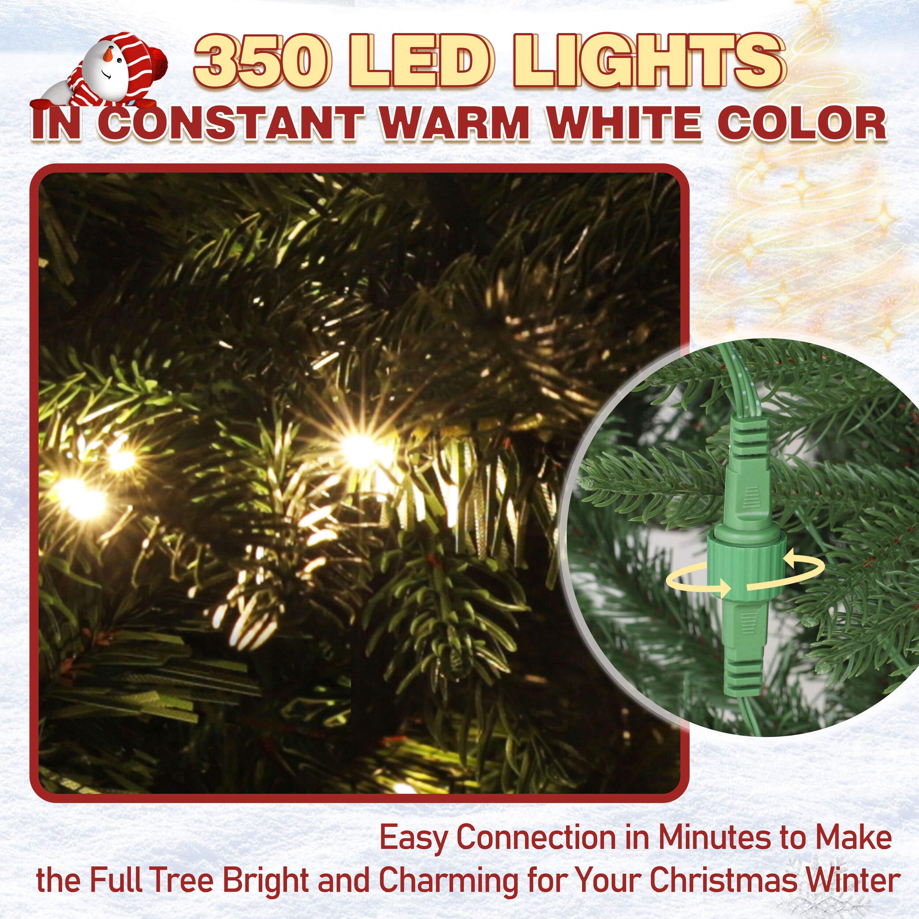 VEIKOUS HP1001-10-23 Artificial-Christmas-Trees - View #6